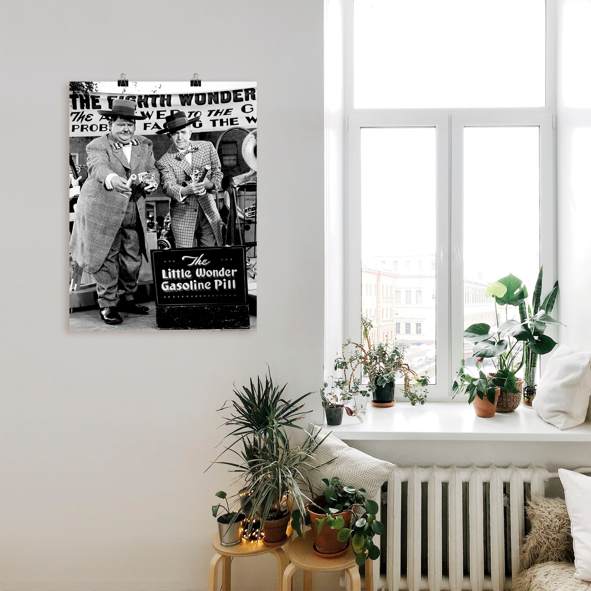 Artland Wandbild »Dick und Doof und die Wunderpille, 1943«, Stars, (1 St.), als Leinwandbild, Poster, Wandaufkleber in verschied. Größen