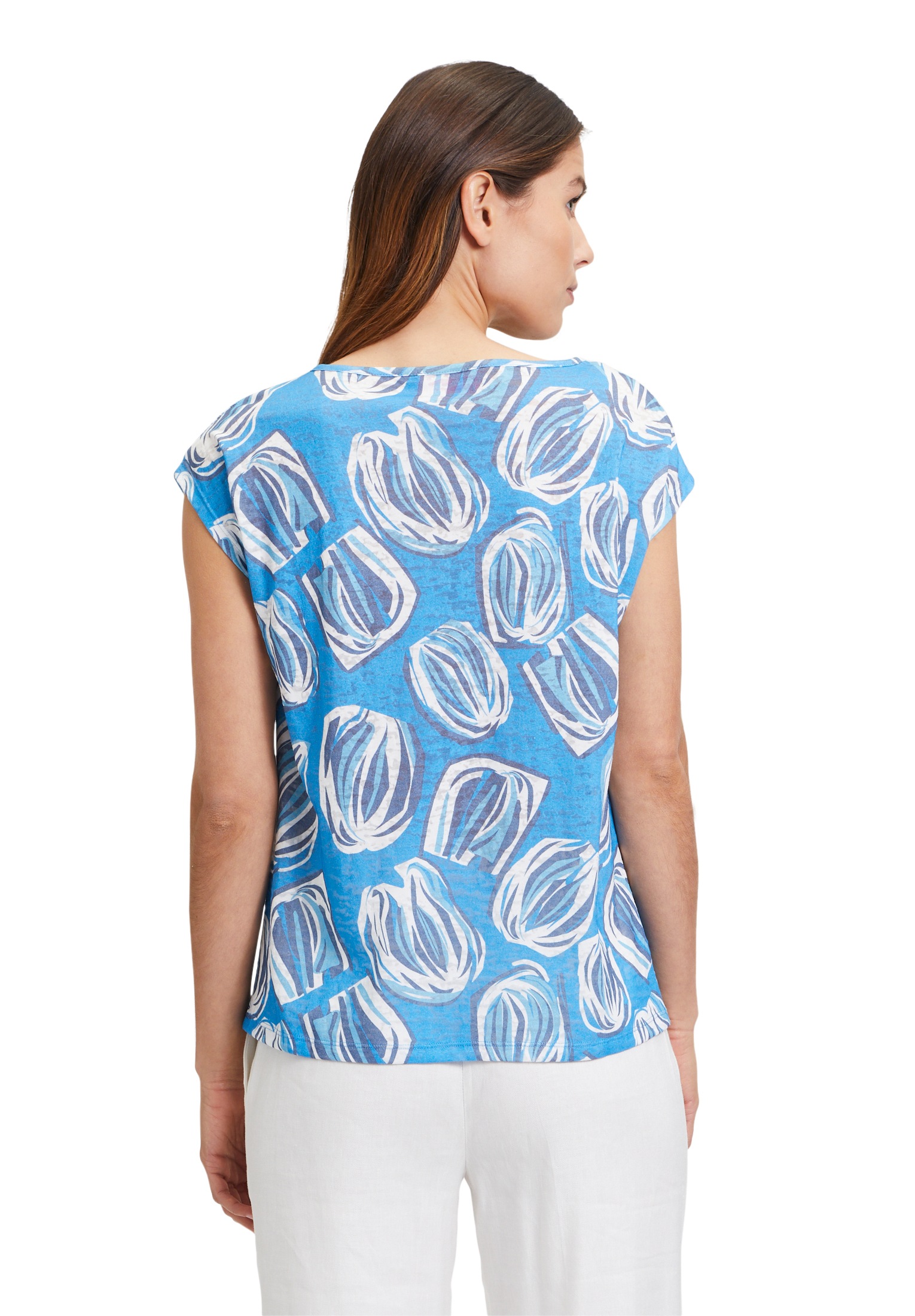 Betty Barclay Kurzarmshirt »Betty Barclay Damen Printshirt mit Struktur«, (1 tlg.), Material