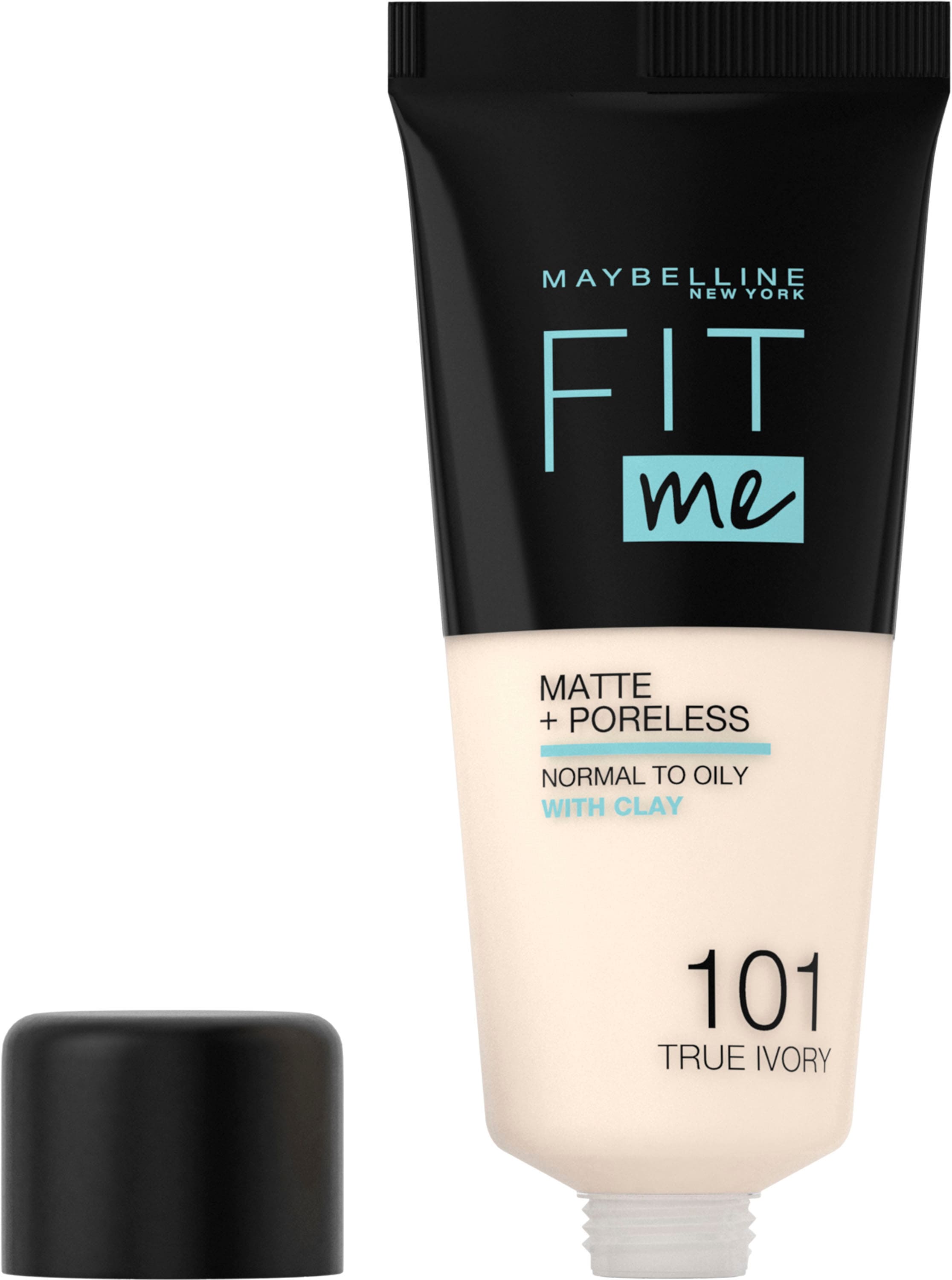 MAYBELLINE NEW YORK Foundation »Fit Me! Matte + Poreless Make-Up«, mit langanhaltender Formel