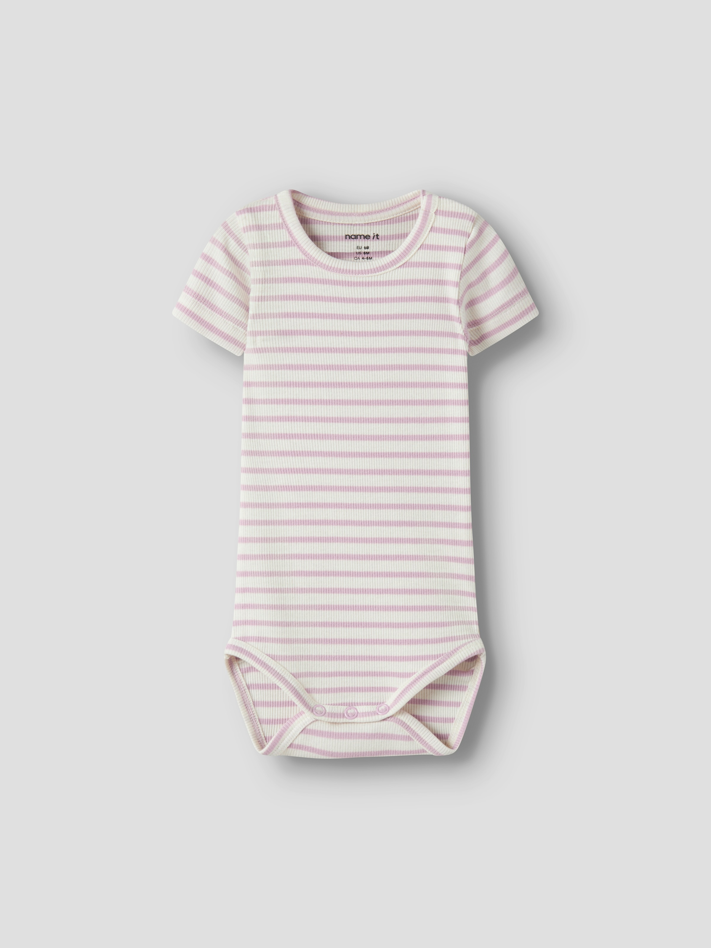 Name It Kurzarmbody »NBNBANI SS BODY NOOS« Baumwollmischung, Jersey Rippqualität