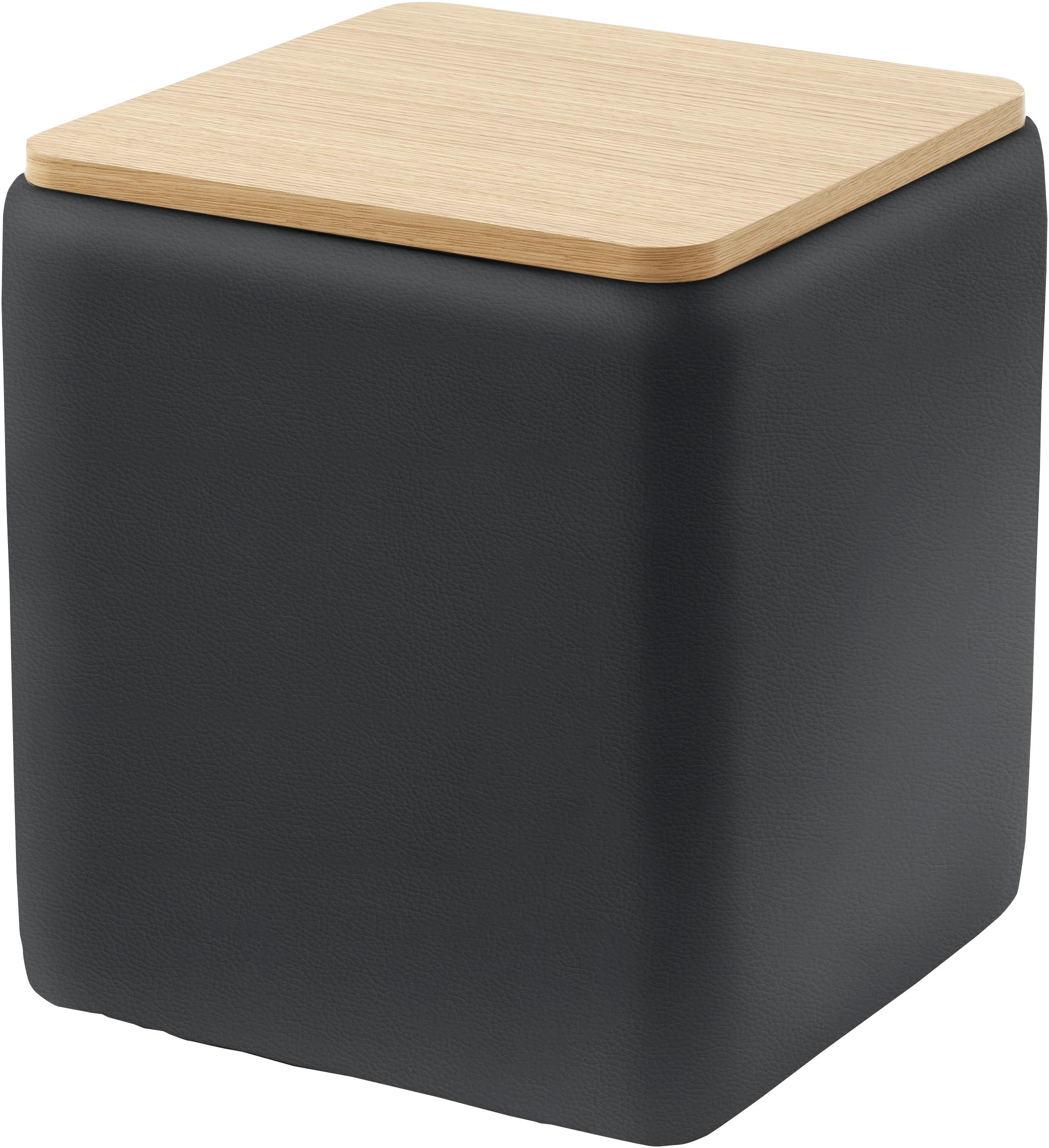 Home affaire Ablagetisch "Kyro, Stauraum mit Tischplatte Eiche, Breite 40 cm" Stylisch, handlich und praktisch für dein Schlafzimmer
