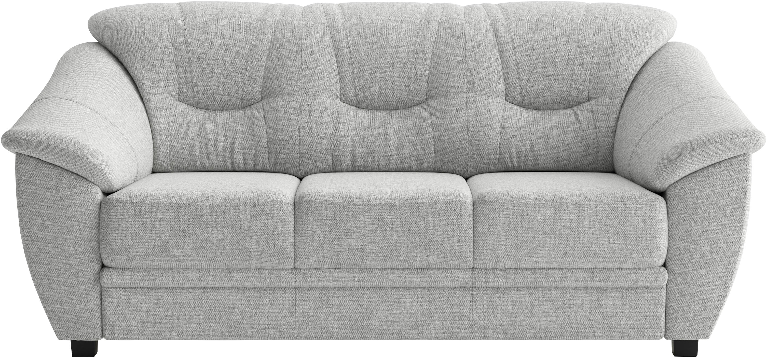 sit&more 3-Sitzer "Savona, B: 198 cm, Federkern, Komfortsitzhöhe 46 cm" optional Schlaffunktion, Liegefläche 190x137cm, Stoff- & Lederauswahl