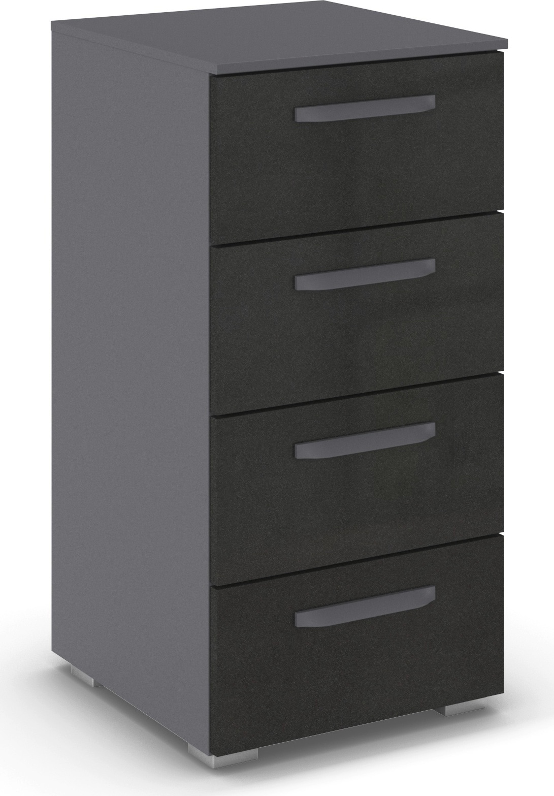 OTTO home Schubkastenkommode "Kommode Sideboard Schubladenkommode Schlafzimmerkommode OTELI" Breite 40 cm SOFT-CLOSE-FUNKTION, elegante Dekor- oder Hochglanzfront, mit 4 geräumigen Schubladen für viel Stauraum MADE IN GERMANY