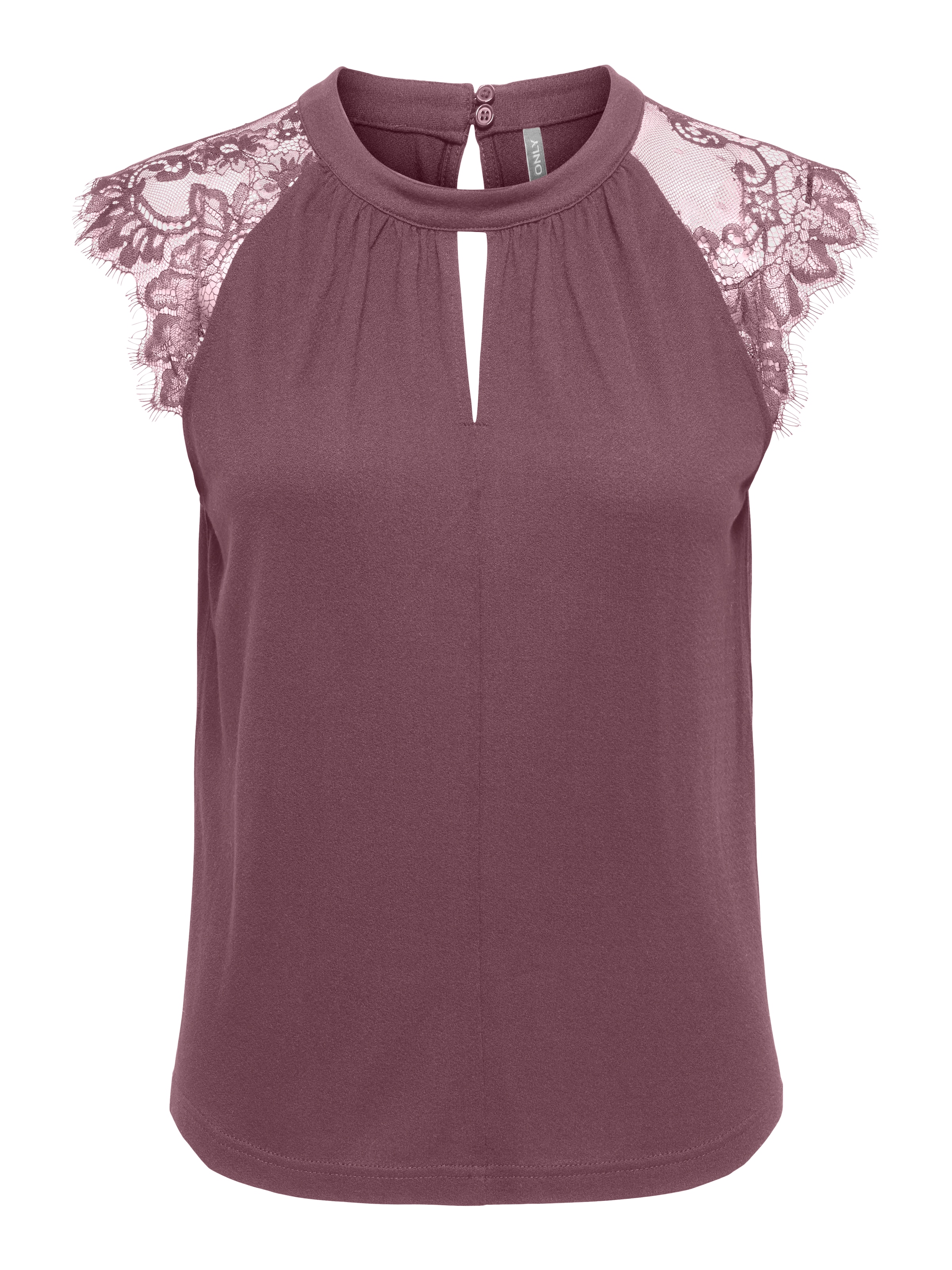 ONLY Kurzarmshirt »ONLNICOLA S/S TOP CS JRS« Viskose, regular fit, Rundhals