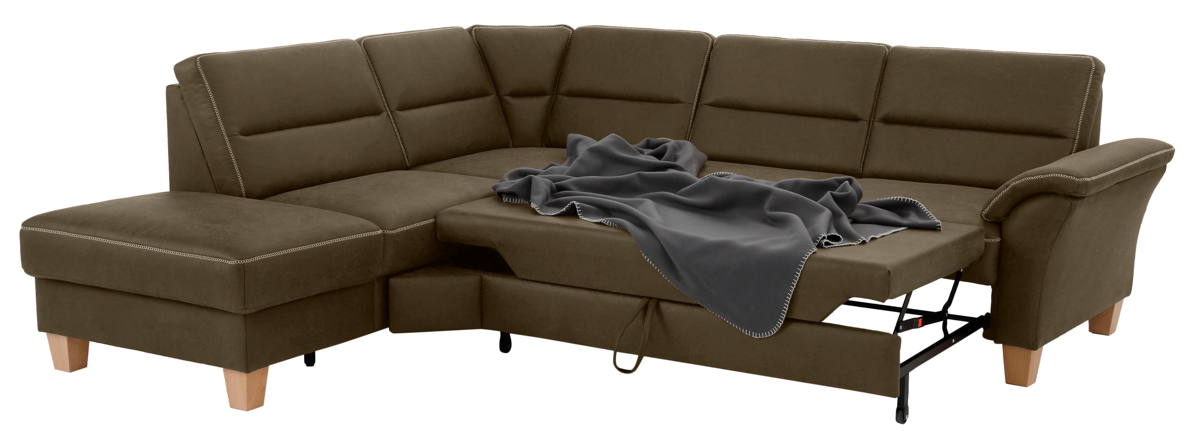 Home affaire Ecksofa »Soleo L-Form«, komfortabel durch Trapezecke mit Relaxfunktion, auch mit Bettfunktion
