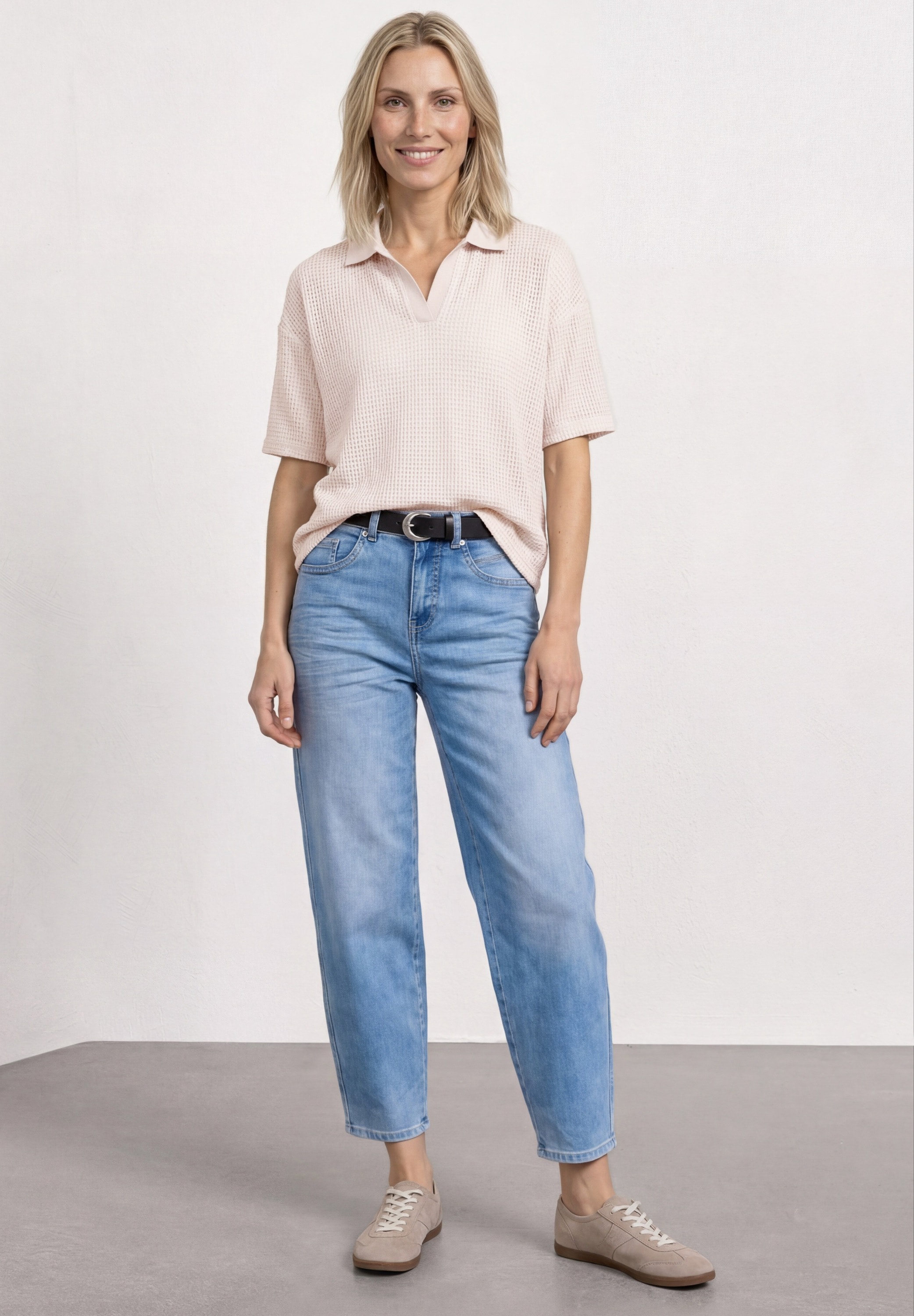 STREET ONE Poloshirt in Unifarbe