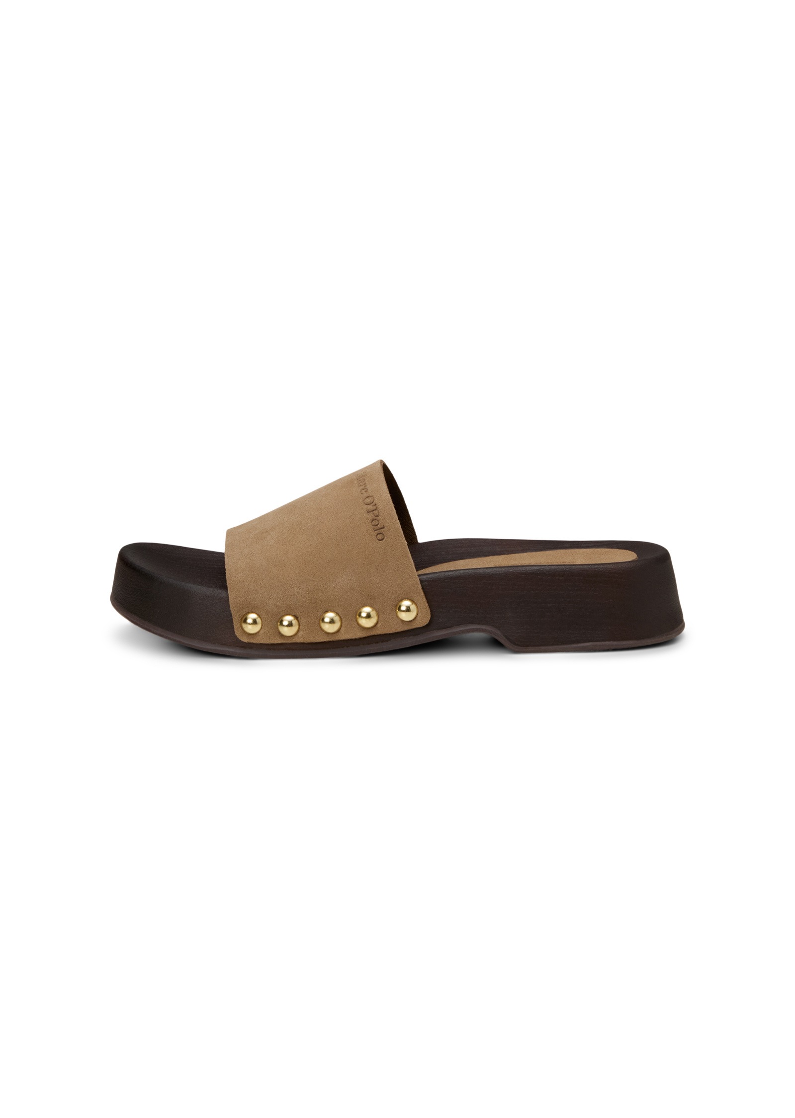 Sandale MARC O'POLO "aus weichem Veloursleder", Herren, Gr. 39, faded braun, Obermaterial: 100% Leder (Rind), unifarben, Schuhe Sandale 3