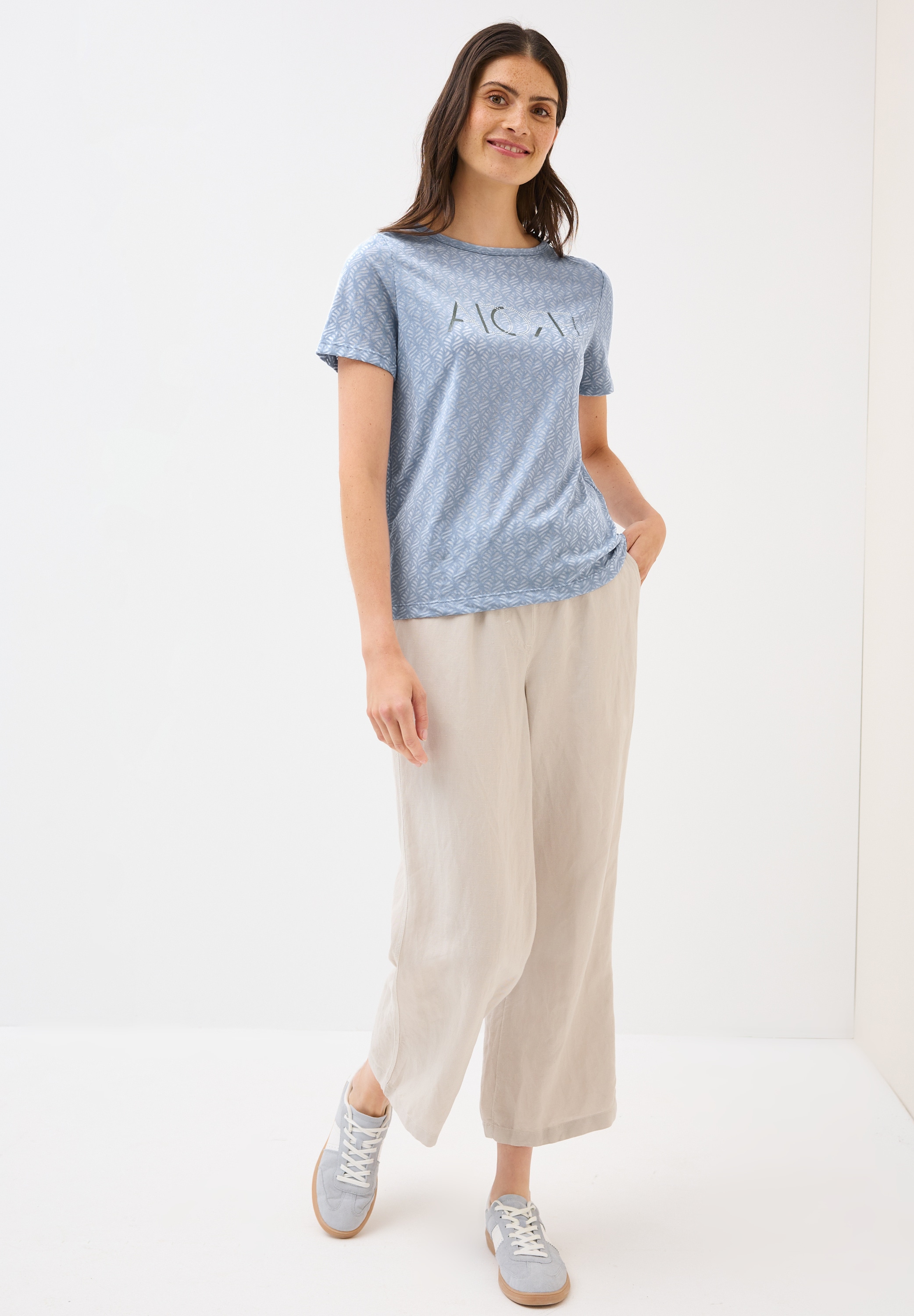 Cecil T-Shirt, mit Burnout-Optik