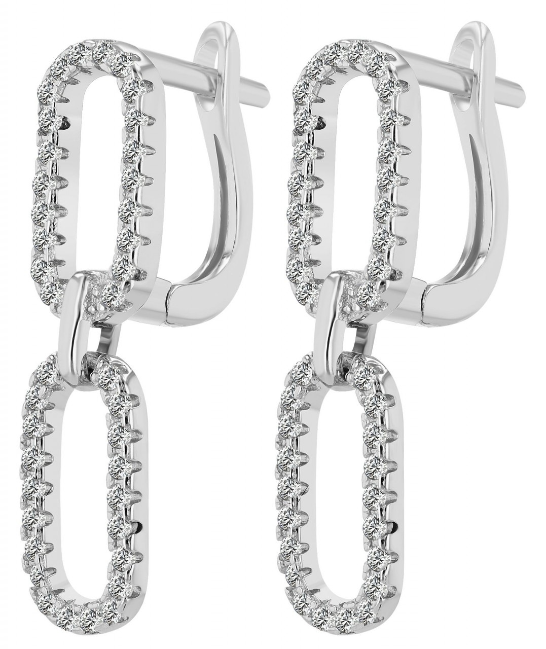 Adelia´s Paar Ohrhänger »Damen Ohrhänger aus 925 Sterling Silber und Zirkonia«