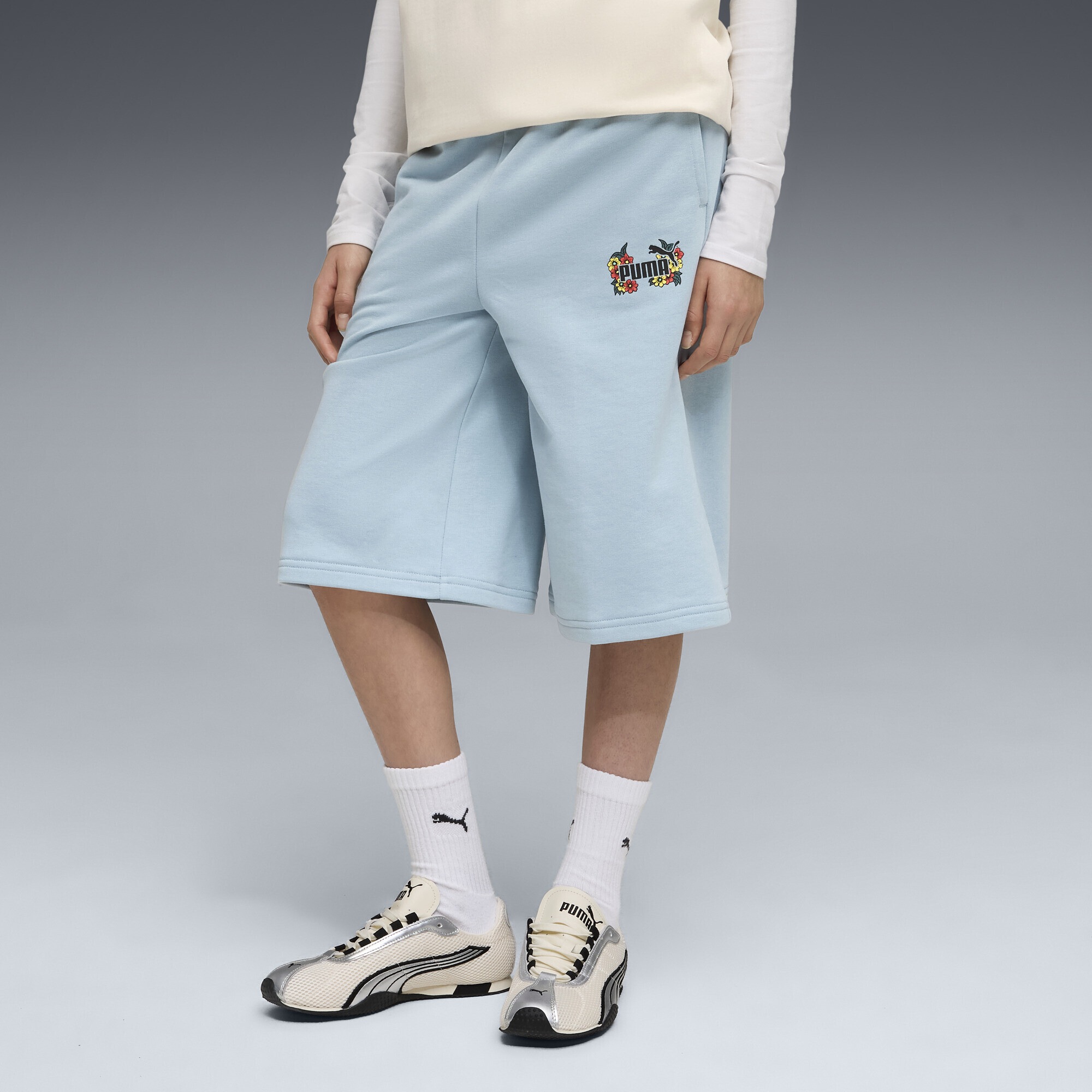 PUMA Sporthose »MID 90s Relaxed Lange Shorts Mädchen«