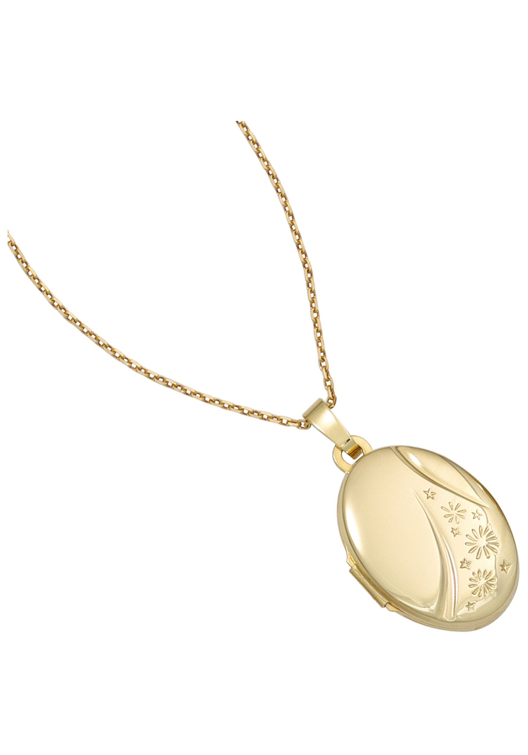 JOBO Medallionanhänger »Anhänger Medaillon oval«, 585 Gold