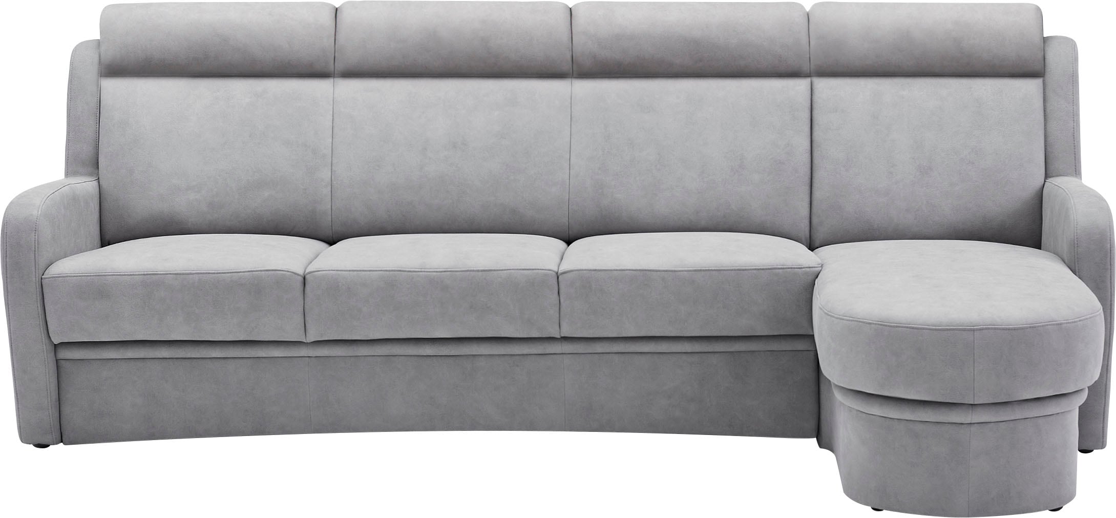 VILLA BECK Ecksofa »Varese L-Form«, (2 St.), Kopfteilverstellung, wahlweise mit Sitzvorzug, in Sitzhöhe 46 cm