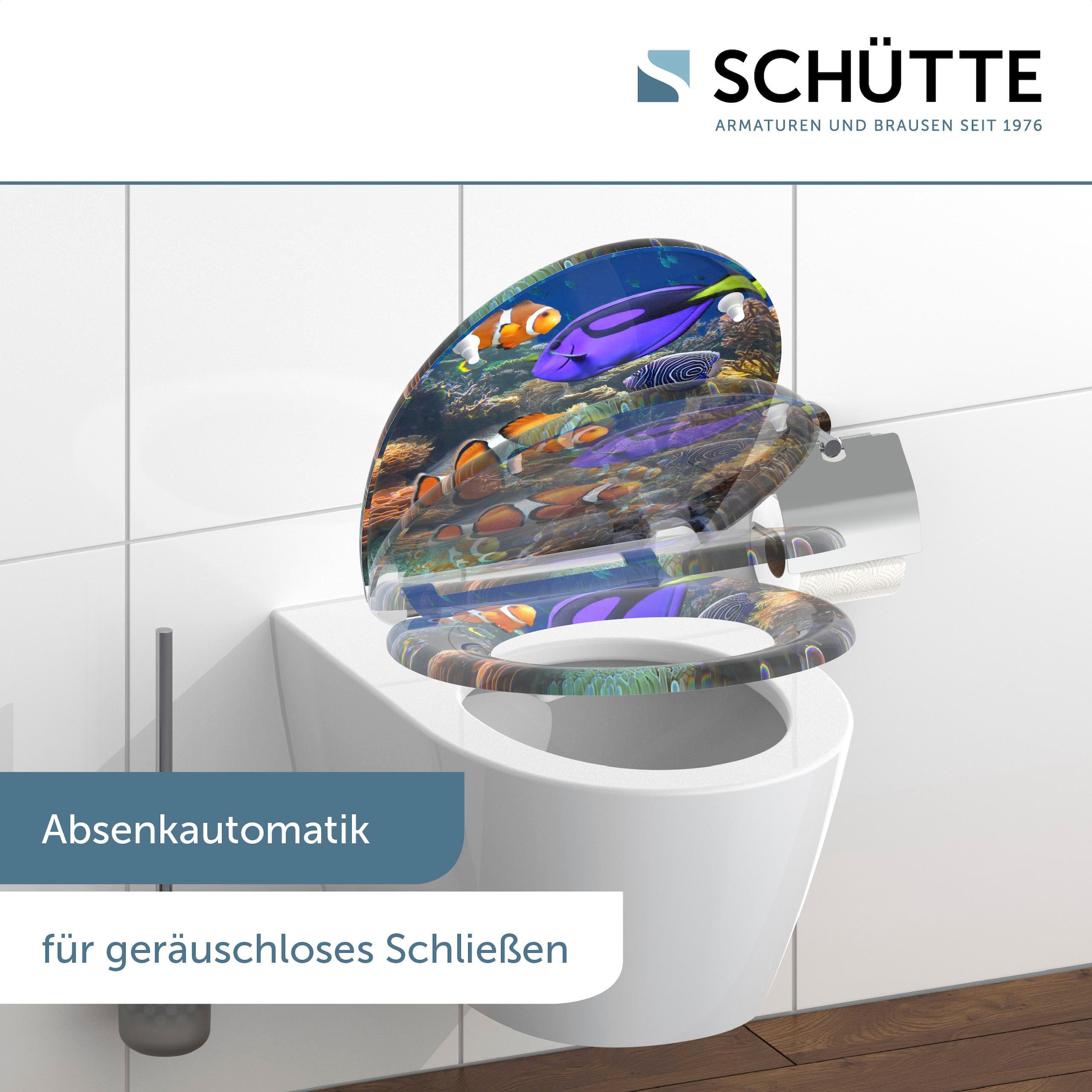 Schütte WC-Sitz »SEA LIFE«, bruchsicher und kratzfest, Absenkautomatik, Standardmaß