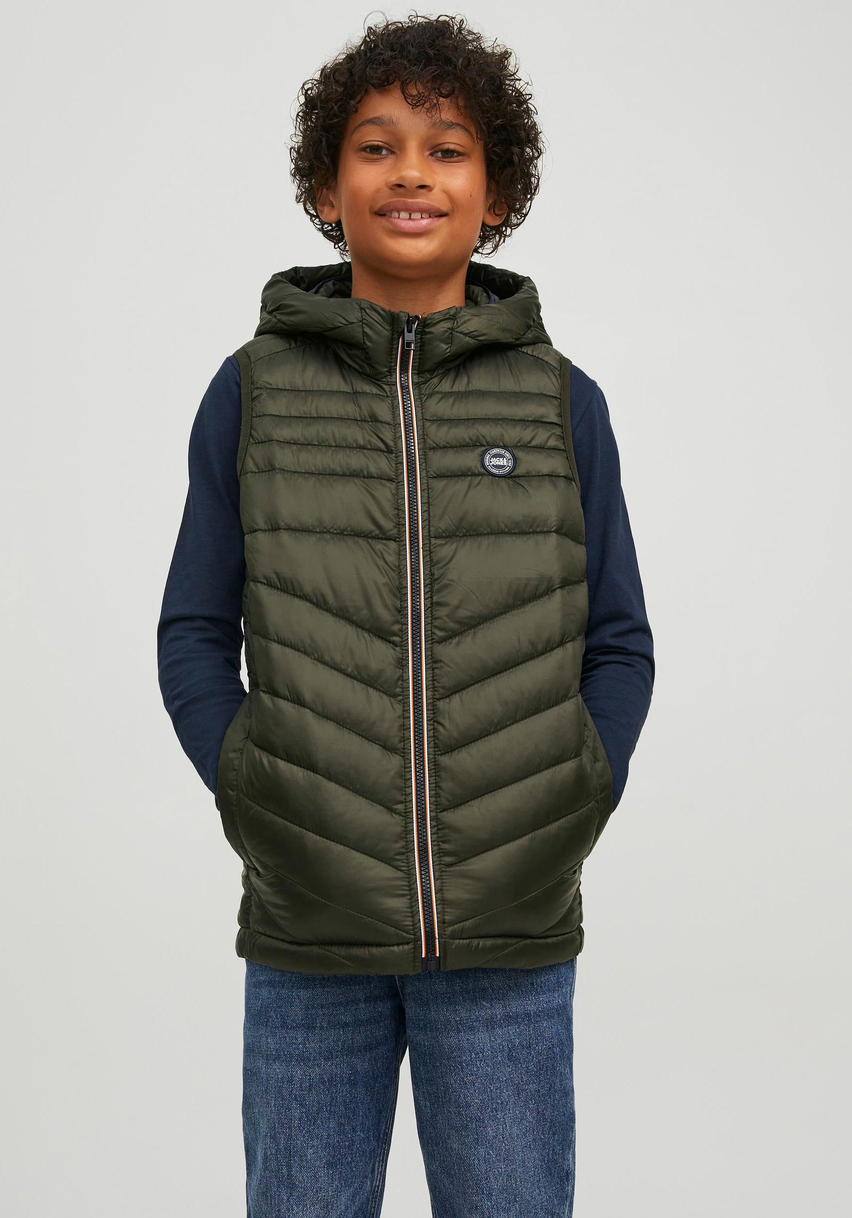 Jack & Jones Junior Steppweste »JJEHERO BODYWARMER HOOD NOOS JNR«