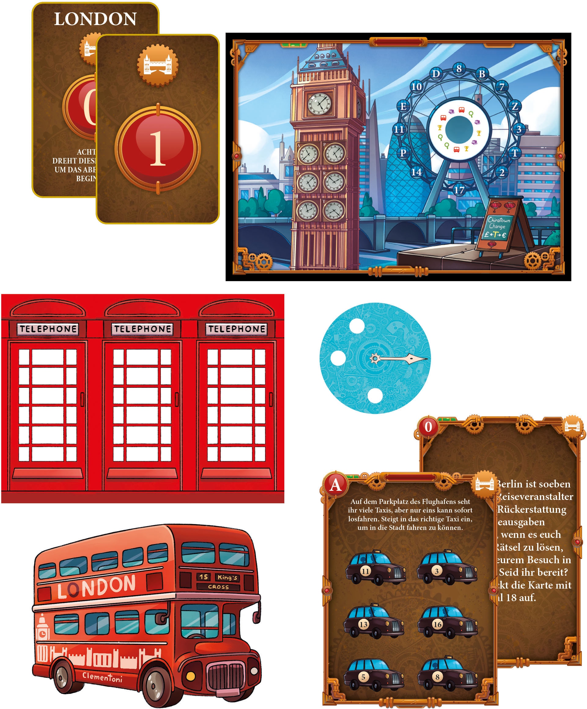 Clementoni® Spiel »Galileo, Escape Game Abenteuer in London«, Made in Europe