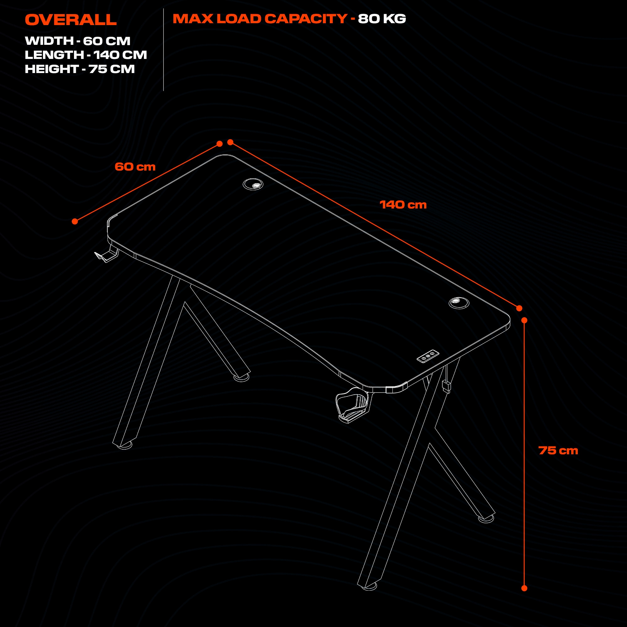 X Rocker Gamingtisch »Lumio XL RGB - Gaming Schreibtisch mit Beleuchtung & App-Steuerung«