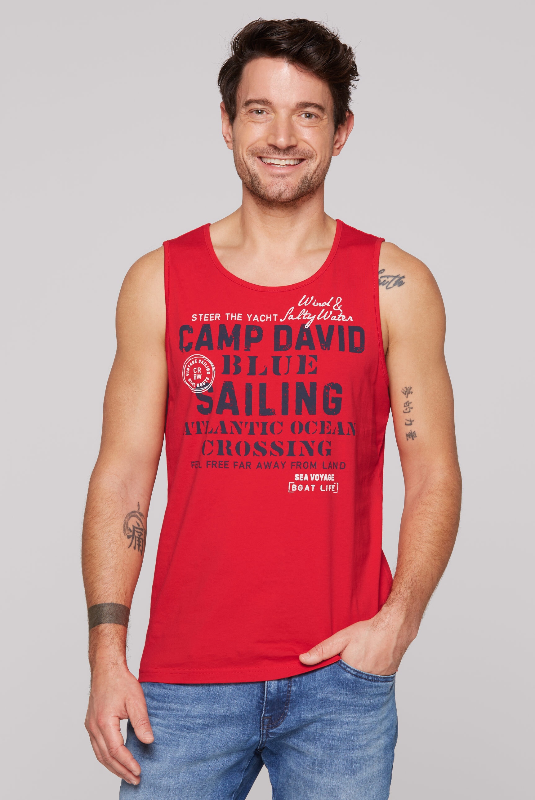 CAMP DAVID Tanktop, aus Baumwolle günstig online kaufen