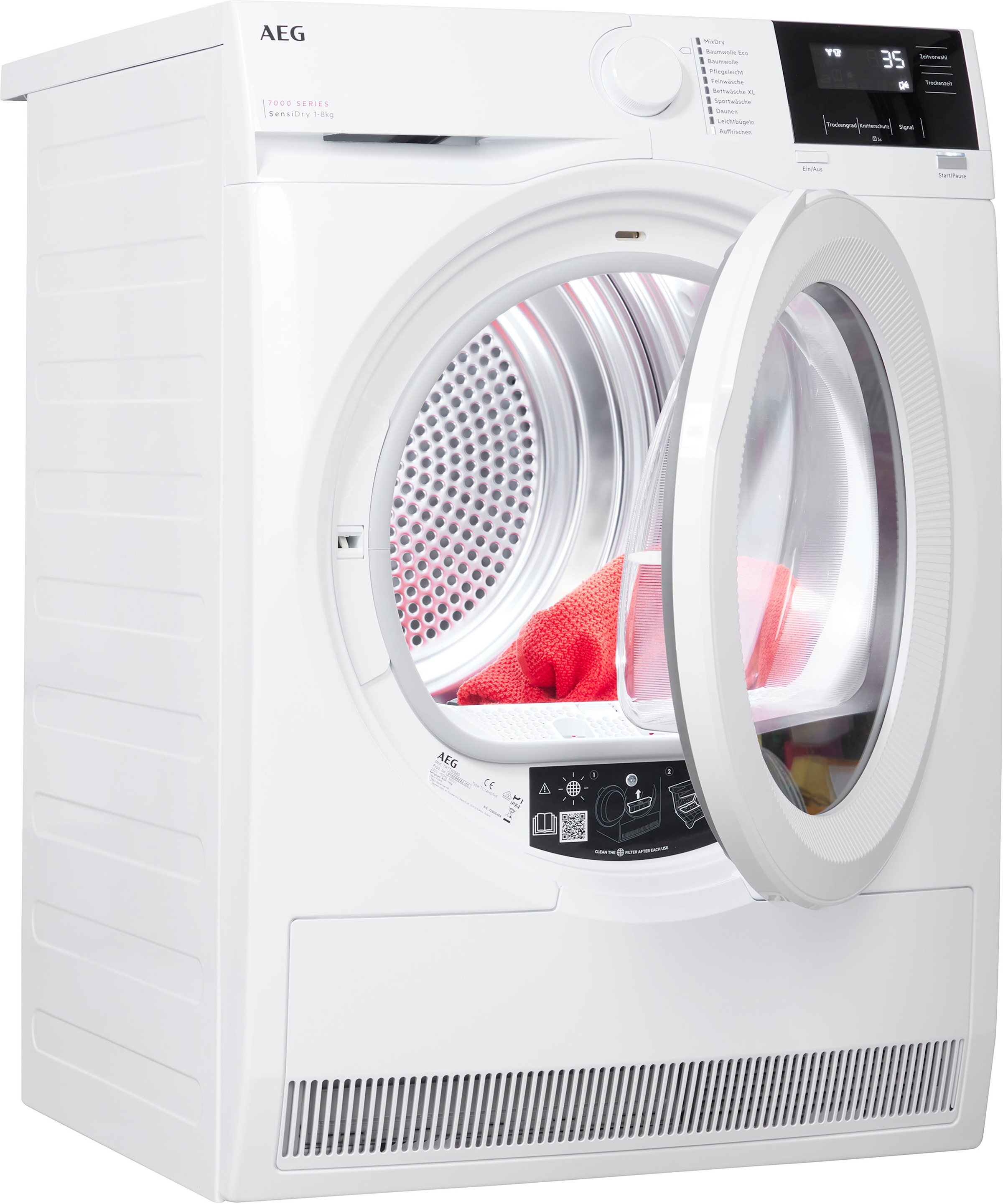 AEG Wärmepumpentrockner "TR7T60580" 7000 SensiDry - schonend und energiespa günstig online kaufen