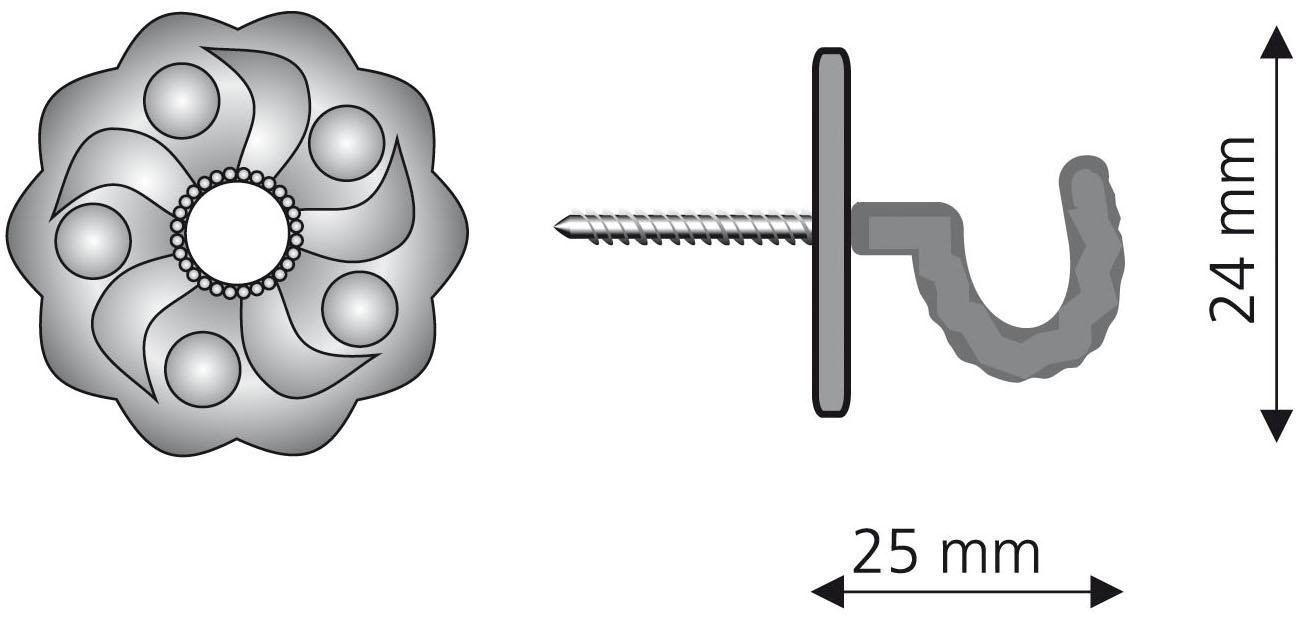 Liedeco Zierhaken für Vorhänge günstig online kaufen