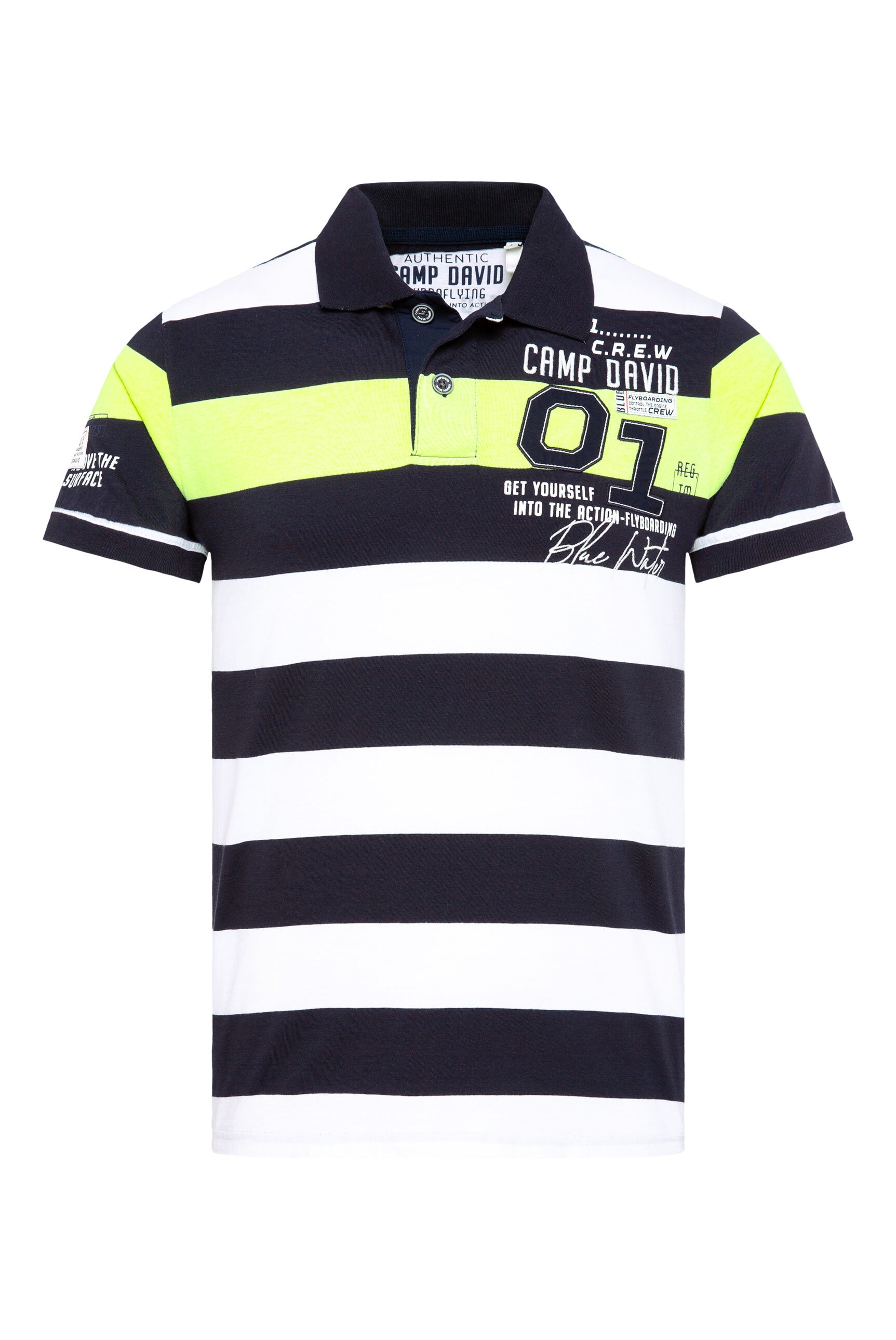 CAMP DAVID Poloshirt, aus Baumwolle