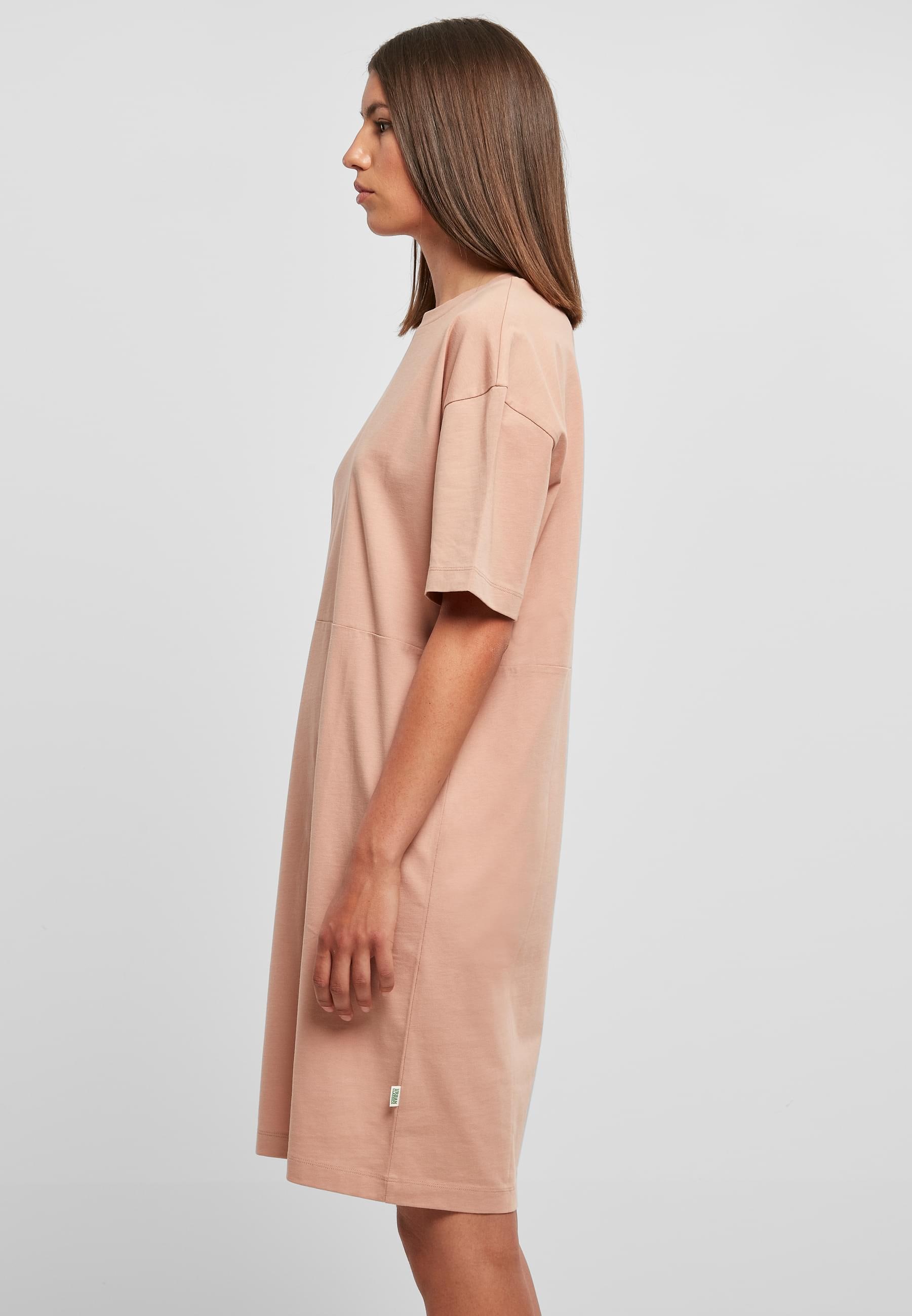 URBAN CLASSICS Shirtkleid »Urban Classics Damen Ladies Organic Oversized Slit Tee Dress«, (1 tlg.)