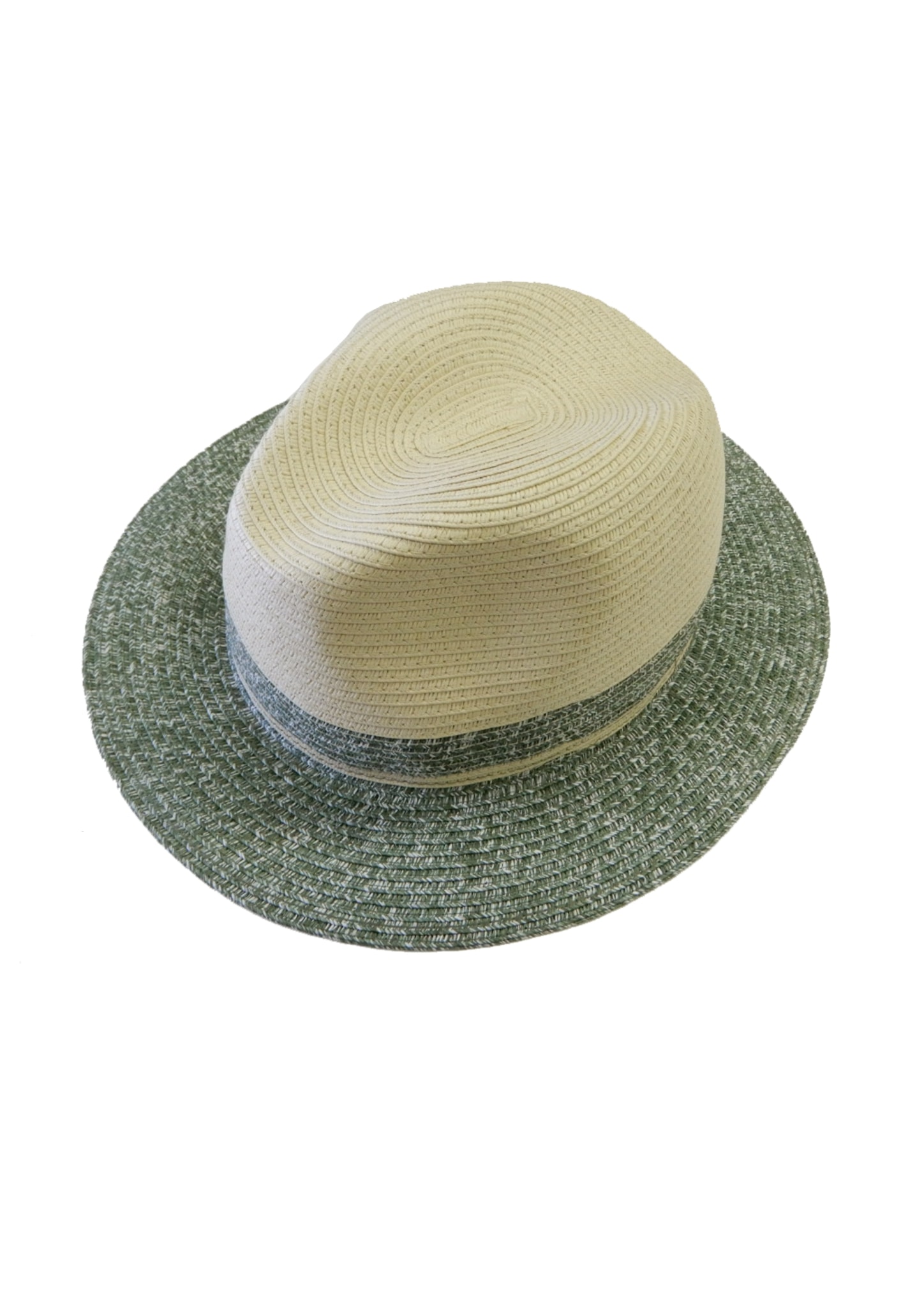 Chaplino Strohhut, in modischer Two-Tone-Optik