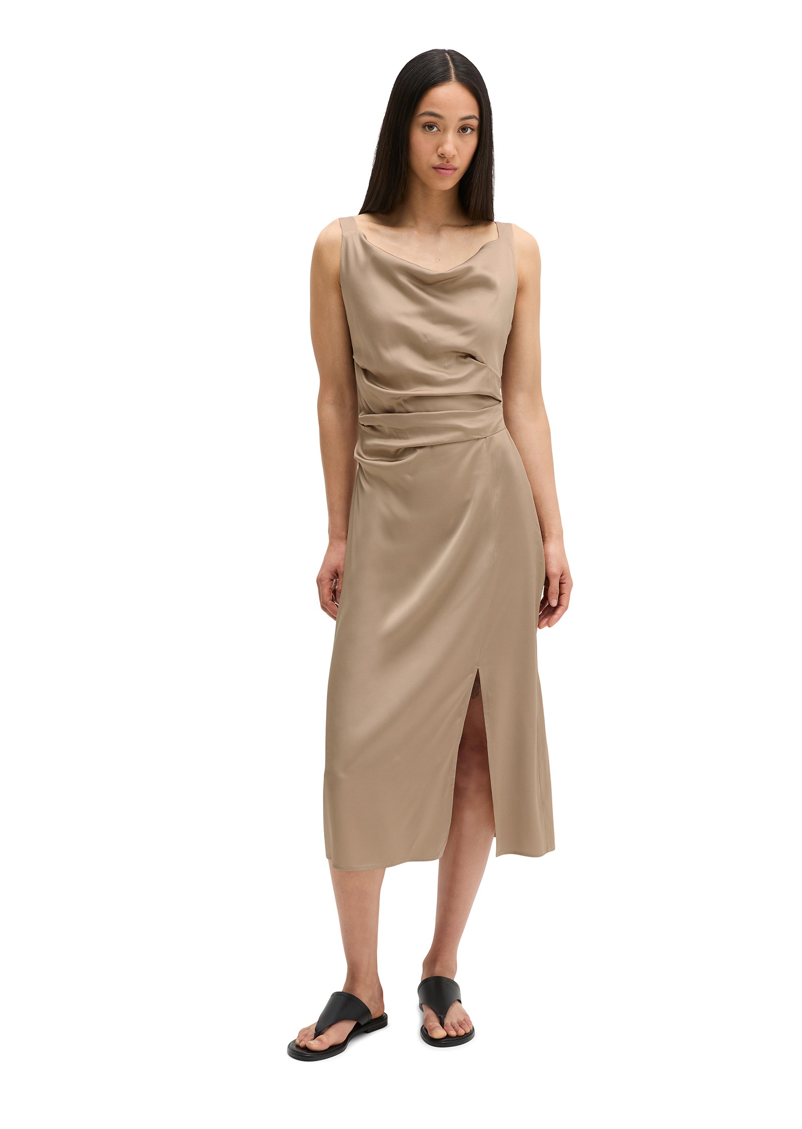 Marc O'Polo Midikleid »aus hochwertigem Sleeky-Viskose-Mix«