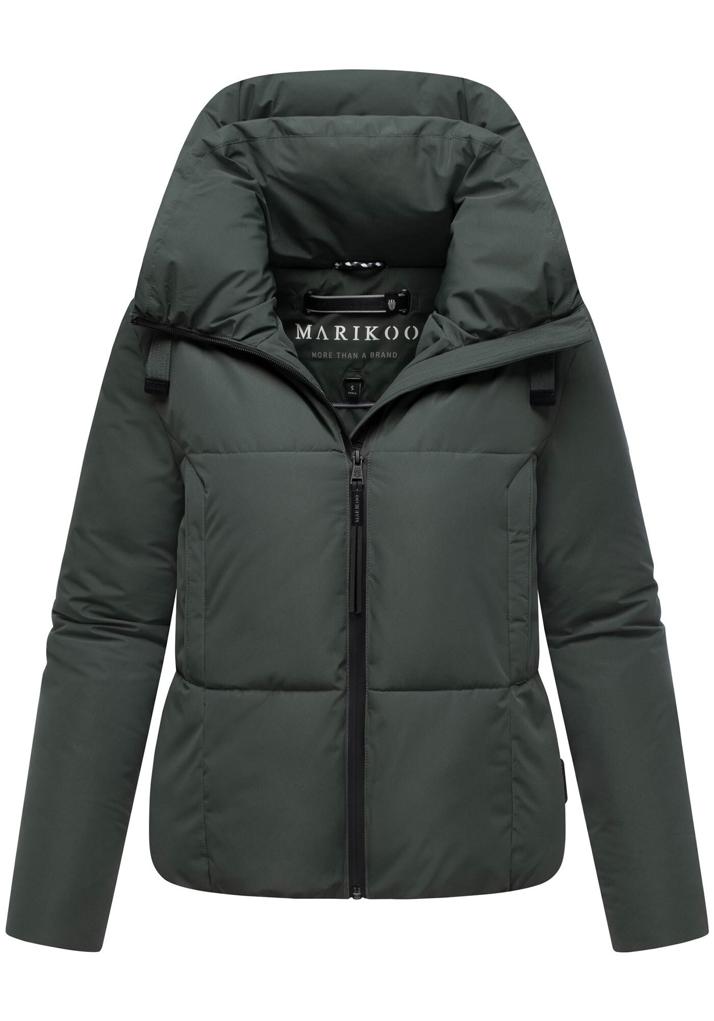 Marikoo Winterjacke »Ninikaa«, kurze Winter Jacke mit extra hohem Windschutzkragen