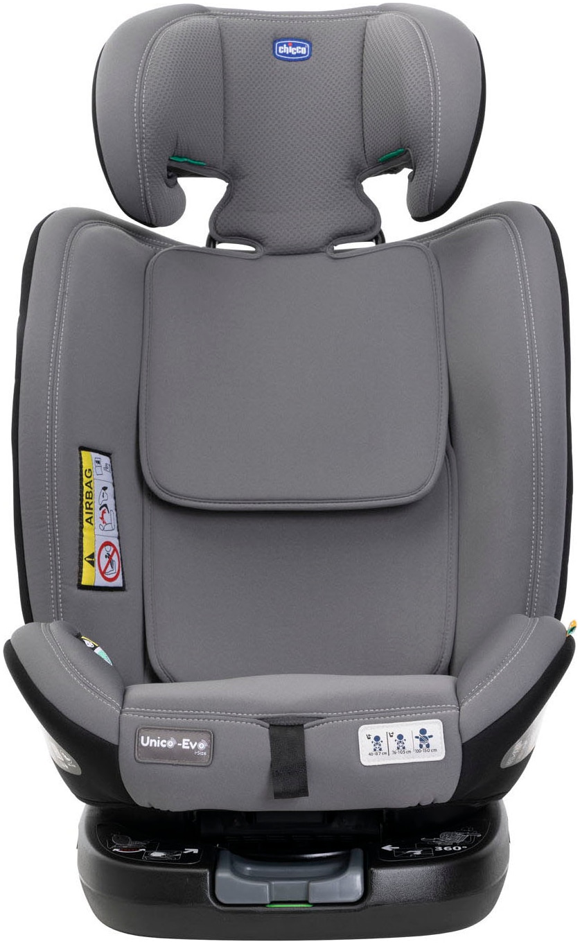 Chicco Autokindersitz »Unico Evo i-Size, Grey Black«, ISOFIX-Befestigung