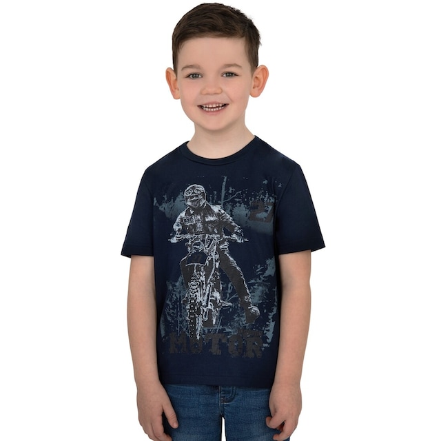 Trigema T-Shirt »TRIGEMA Jungen T-Shirt mit coolem Motorrad-Motiv« online  bestellen | BAUR