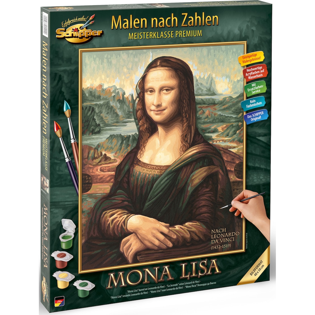 Schipper Malen nach Zahlen »Meisterklasse Premium - Mona Lisa«, Made in Germany