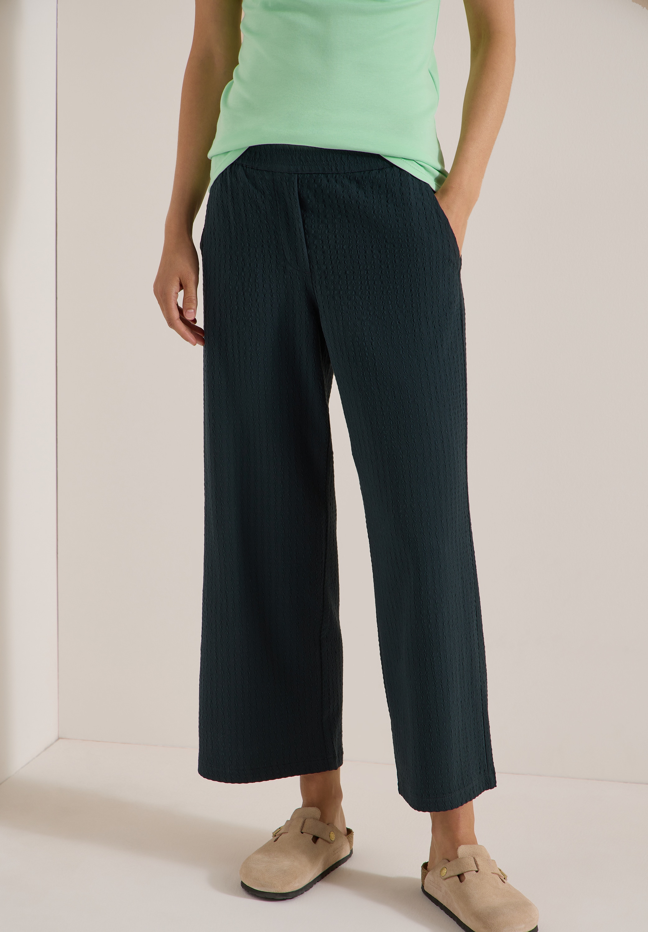 Cecil Stoffhose High Waist