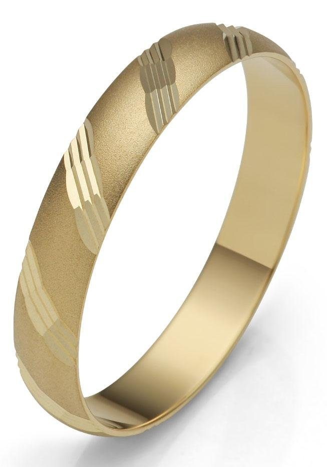Firetti Trauring »Schmuck Geschenk Gold 375 Hochzeit Ehering "LIEBE"«, Made in Germany, wahlweise mit oder ohne Brillanten
