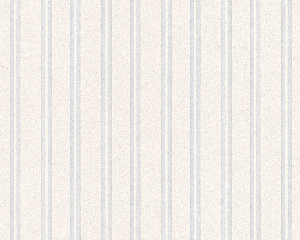 A.S. CRÉATION Vliestapete "Meistervlies", B/L: 0,53m x 10,05m, weiß, Wohnzimmer, Tapeten, Tapete Streifen Überstreichbar Tapeten Wohnzimmer