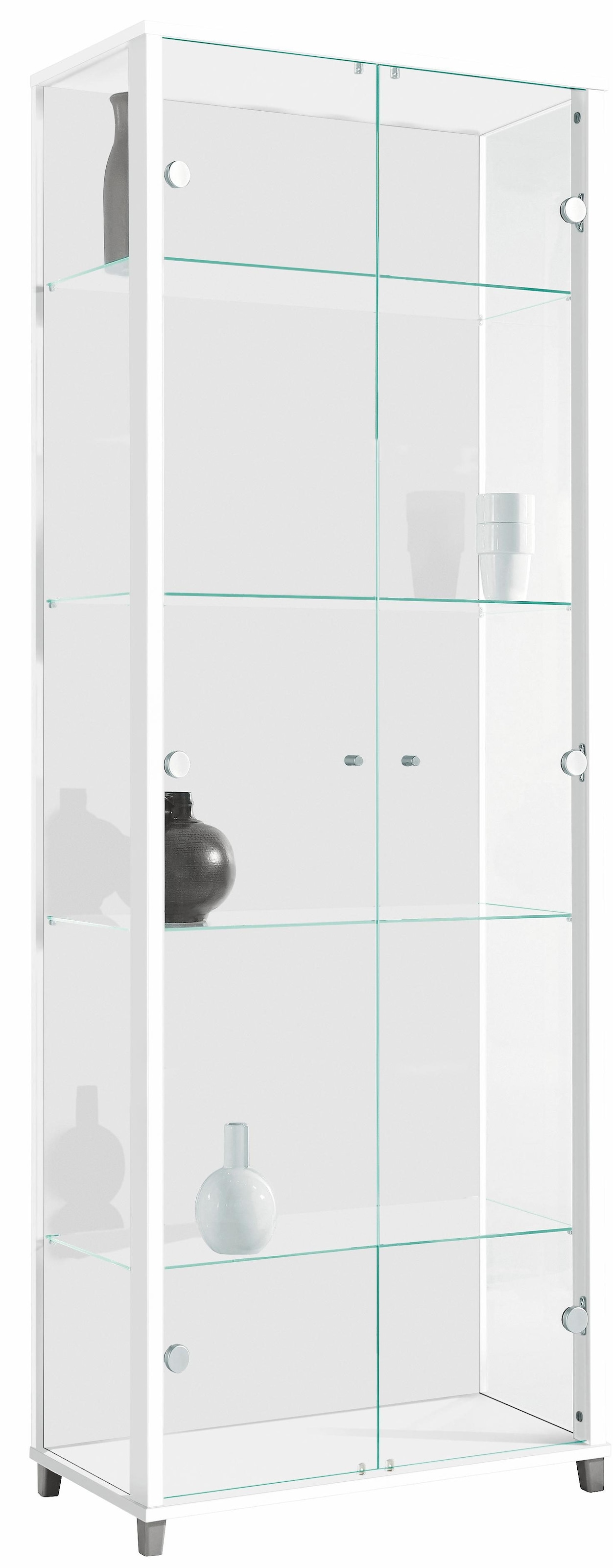 fif möbel Vitrine "OPTIMA", Standvitrine, Vitrinenschrank, Glasvitrine, Sammlervitrine