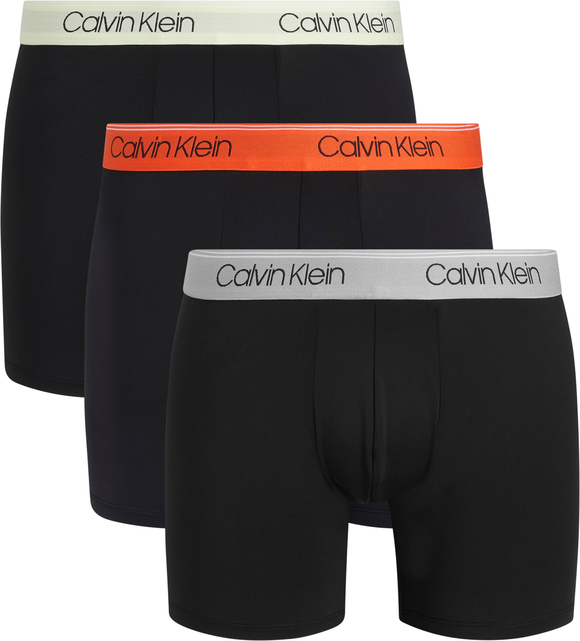 Calvin Klein Underwear Boxer "BOXER BRIEF 3PK", (Packung, 3er-Pack), mit längerem Bein & Logo-Elastikbund