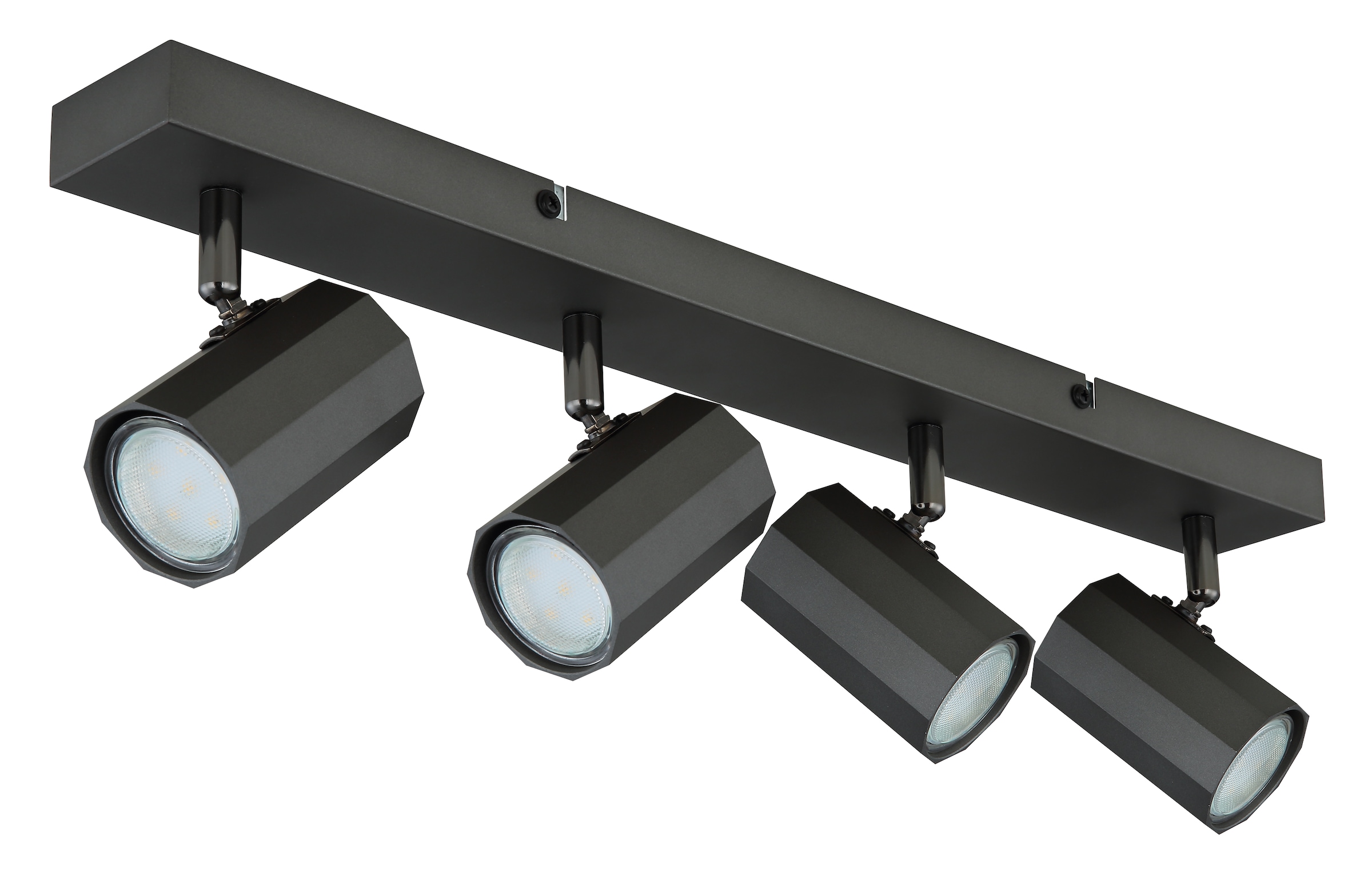 GLOBO LIGHTING Deckenstrahler »JAMES«, Leuchtmittel GU10 | ohne Leuchtmittel, Deckenspot/grau/Wohnzimmer/Flur/Schlafzimmer