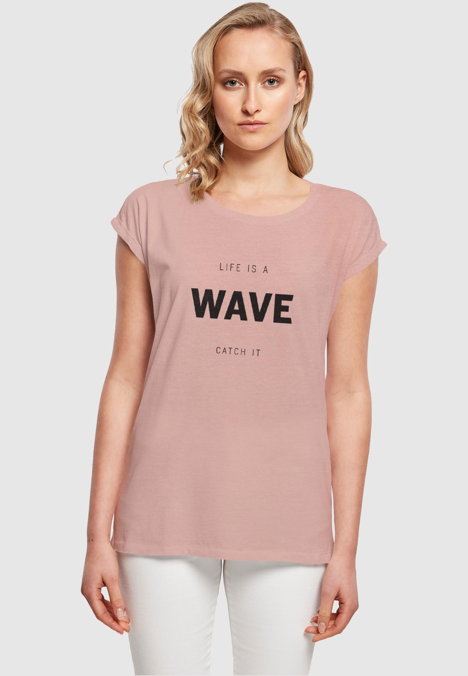 Merchcode T-Shirt »Merchcode Damen Ladies Summer - Life is a wave T-Shirt«, (1 tlg.)