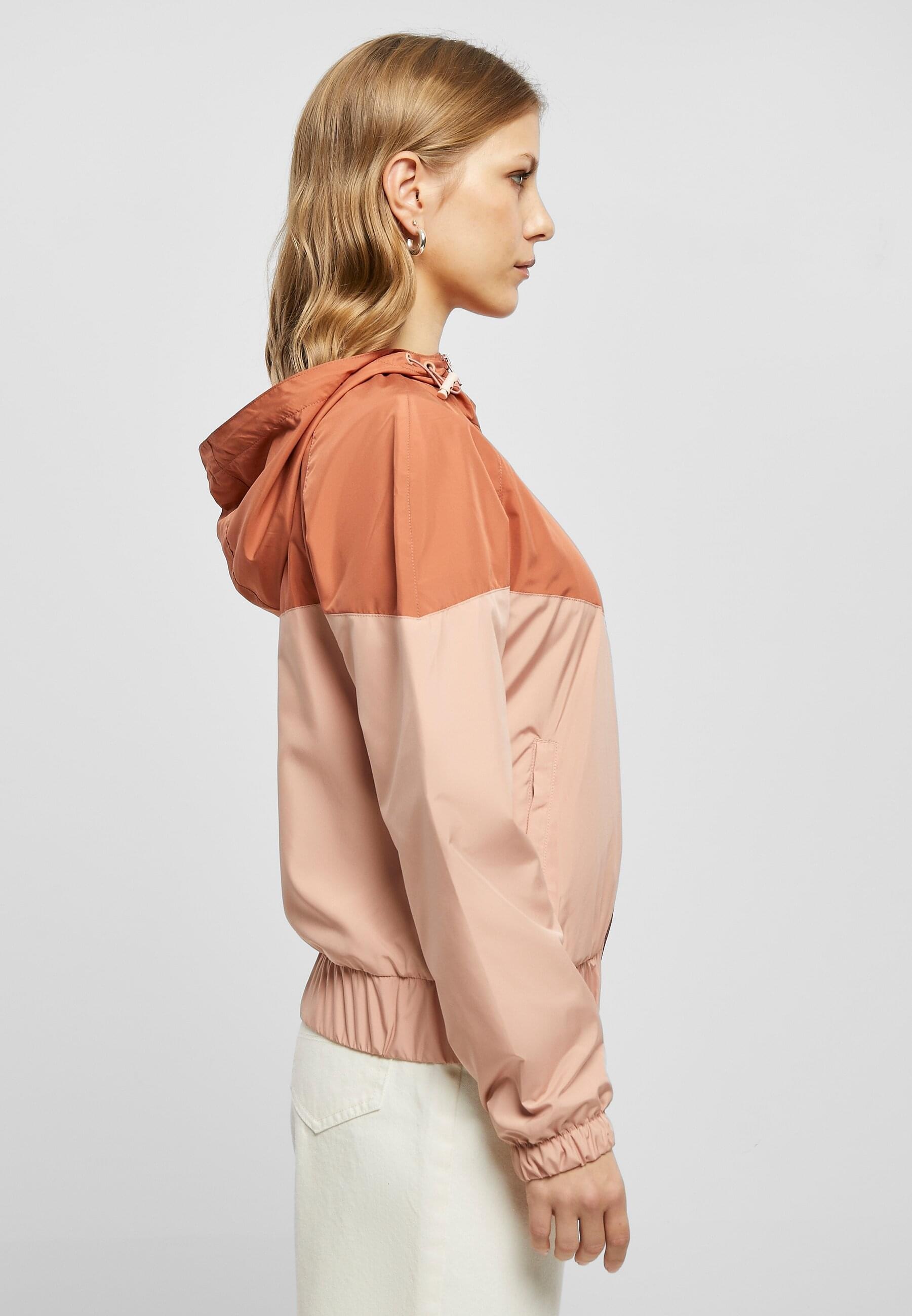 URBAN CLASSICS Anorak »Urban Classics Damen Ladies Arrow Windbreaker«, (1 St.), mit Kapuze
