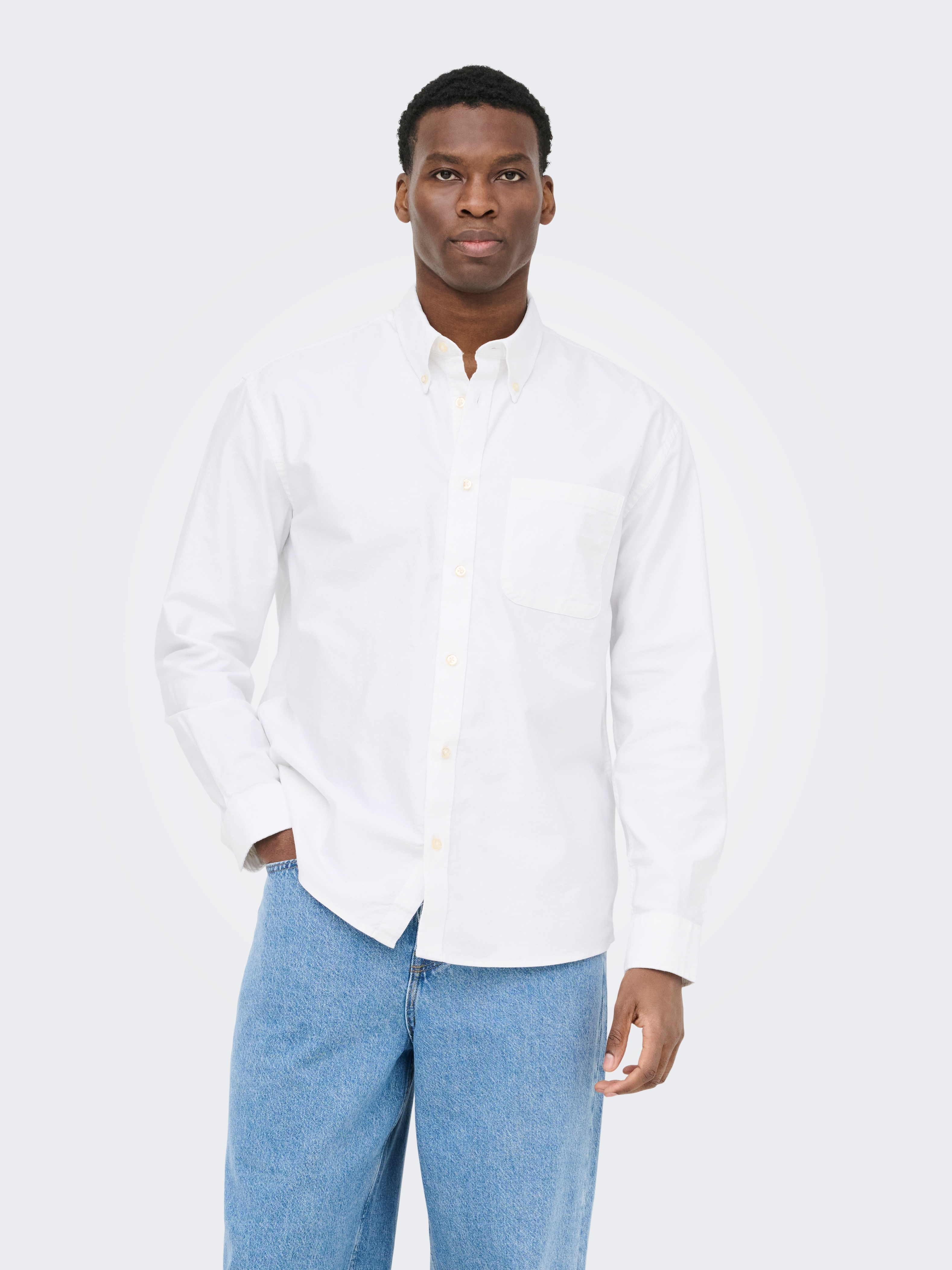 ONLY & SONS Langarmhemd "ONSOXFORD LS SHIRT FRML NOOS" Baumwollmischung, regular fit