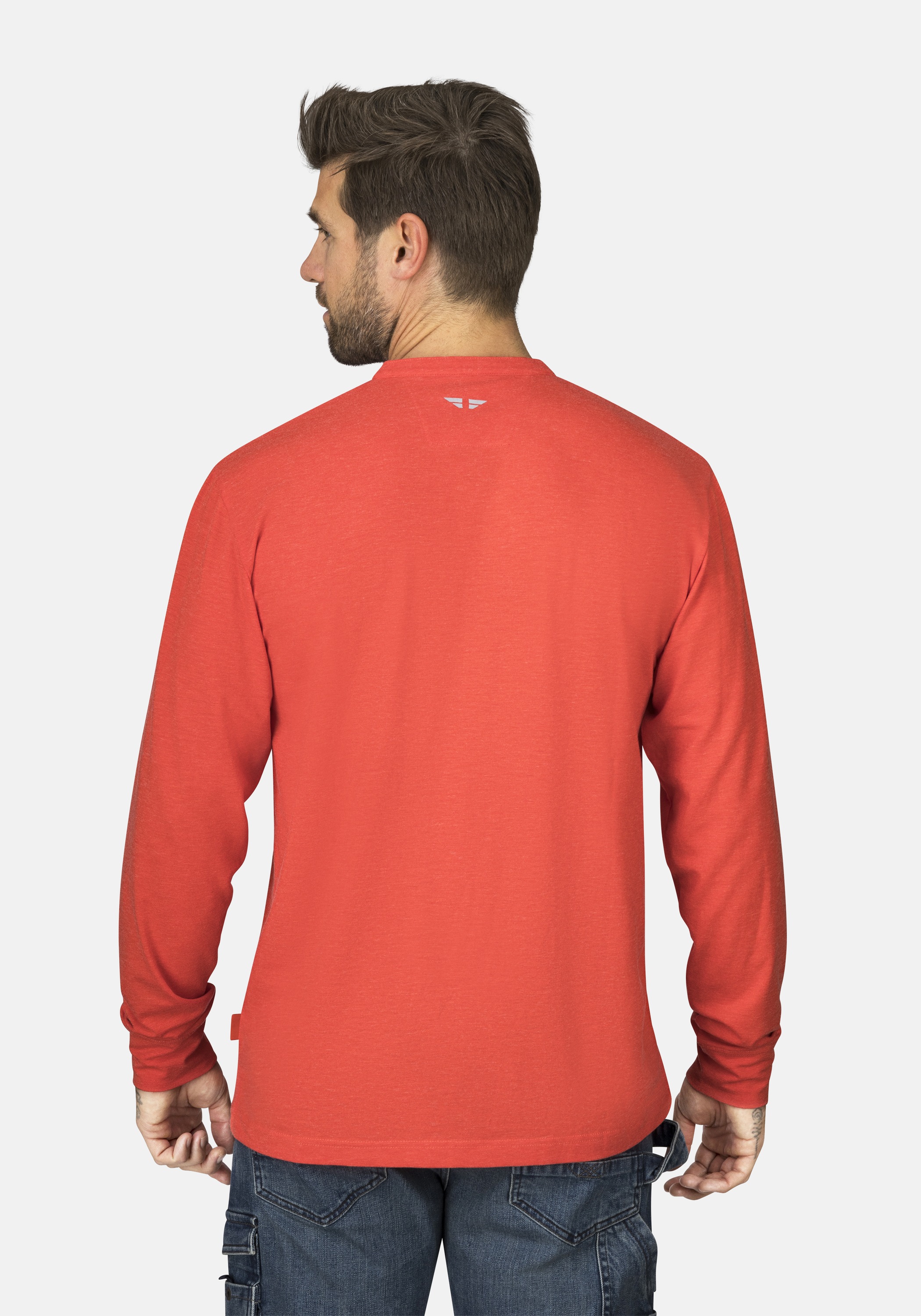 HERO by John Medoox Businessshirt »Workwear Longsleeve Henley-Shirt«, Longsleeve Henley-Shirt Funktionsqualitätfür Herren