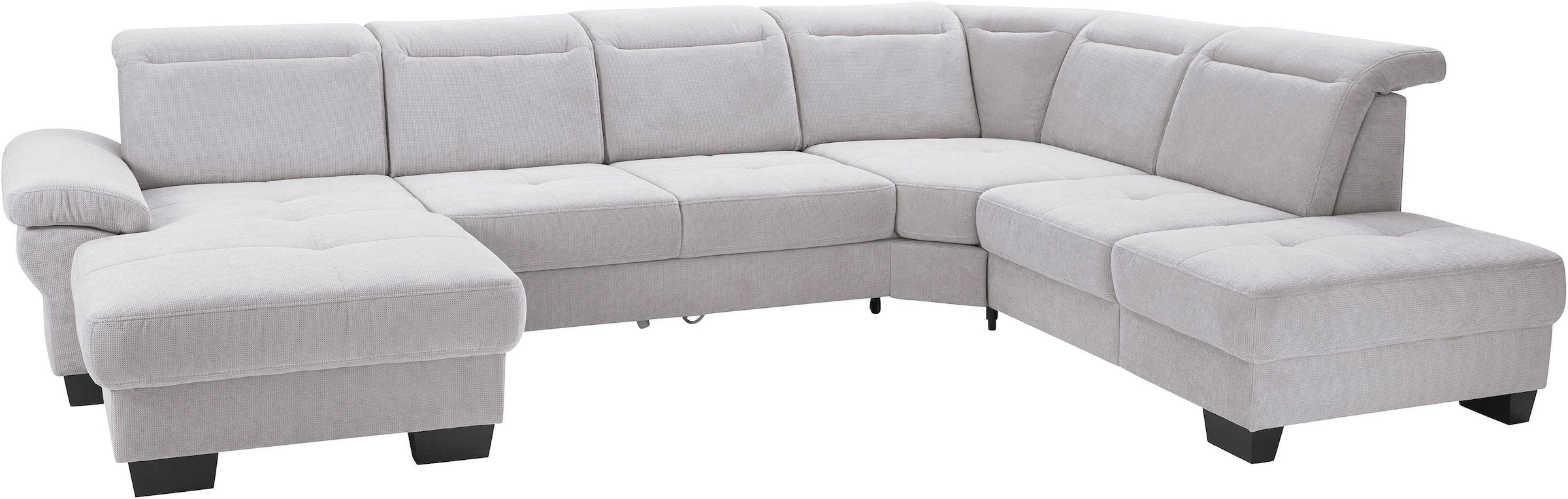 Home affaire Wohnlandschaft "Cornwall U-Form" inkl. Sitztiefenverstellung, günstig online kaufen