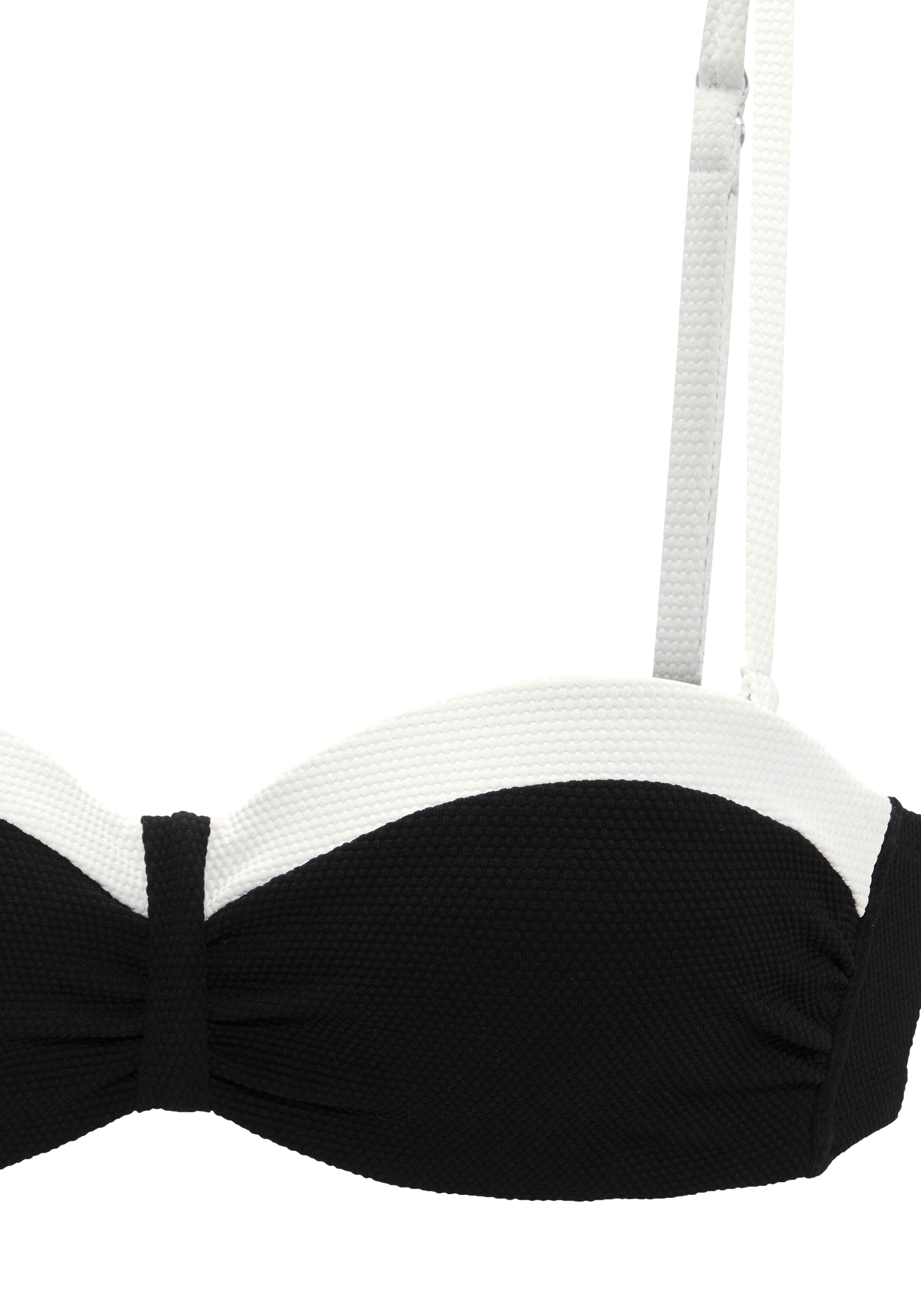 LASCANA Bügel-Bandeau-Bikini-Top »Chic« aus eleganter Strukturware