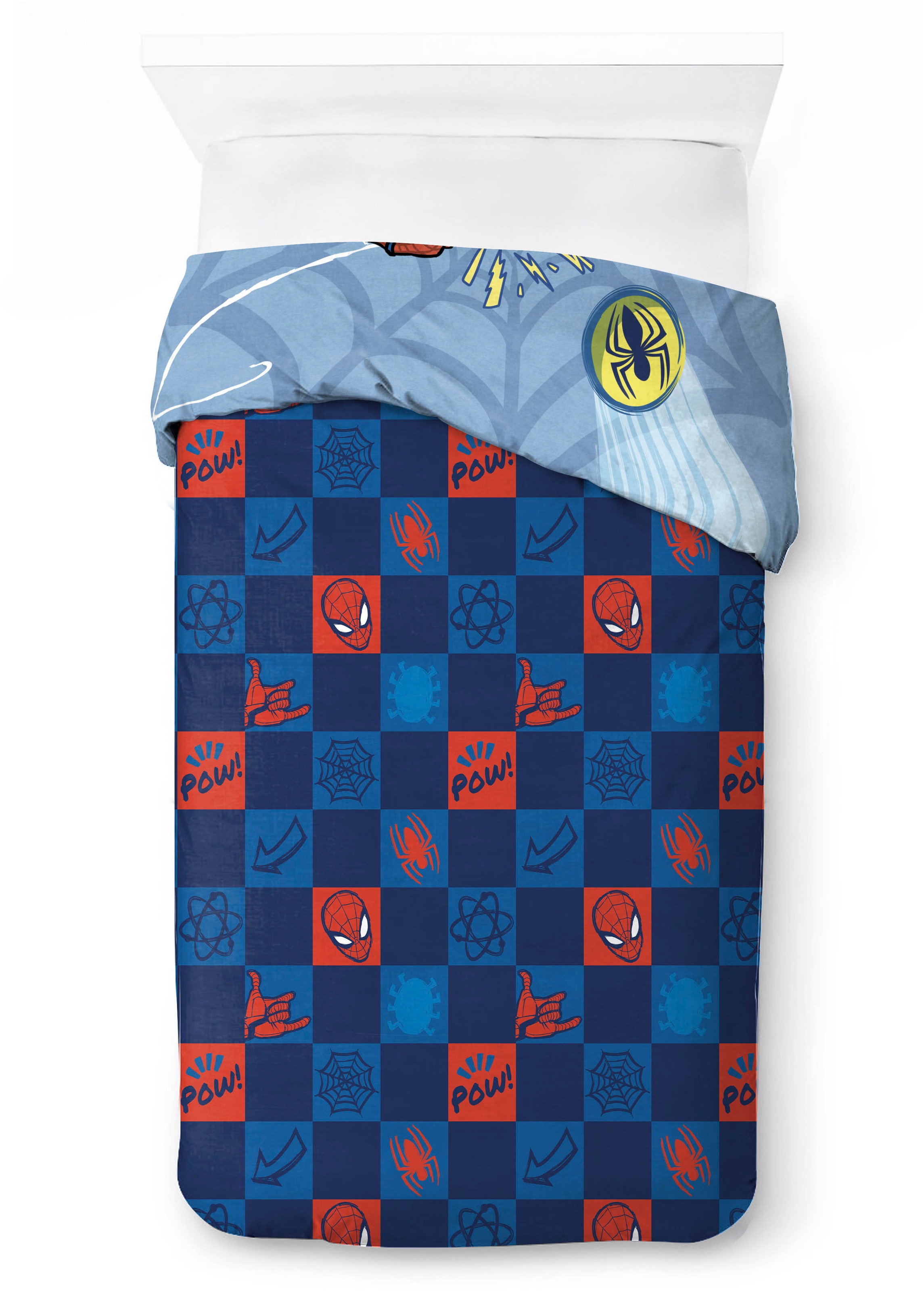 MARVEL Kinderbettwäsche »Marvel Spiderman Bettbezug-Set 135x200 cm + Kissenbezug 80x80 cm« 2 tlg. 100 % Baumwolle, maschinenwaschbar, wendbar