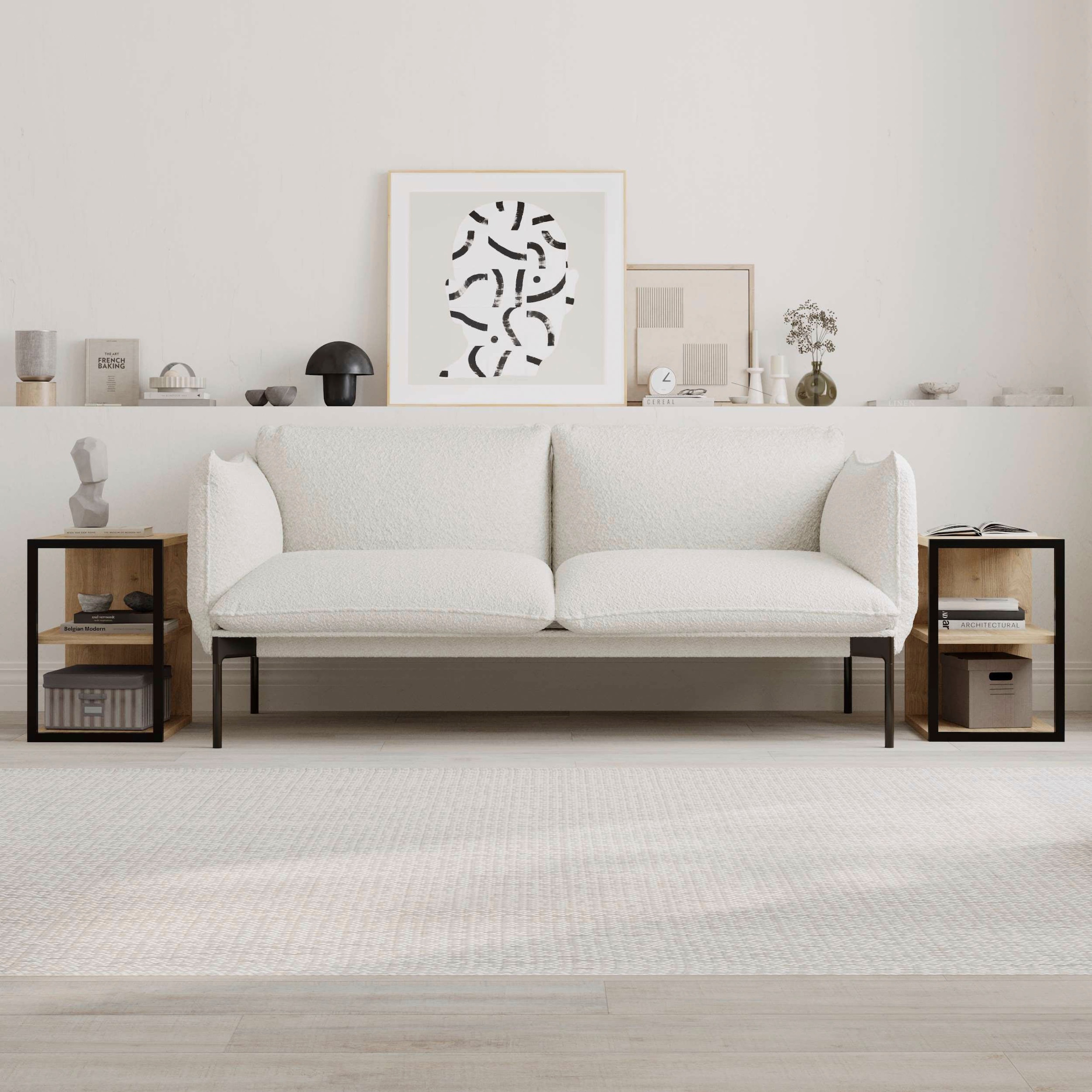 Decortie Beistelltisch »ECHO BEISTELLTISCH«, (Packung, 1 St.), Leichte Montage, Lagerung, Platzsparend