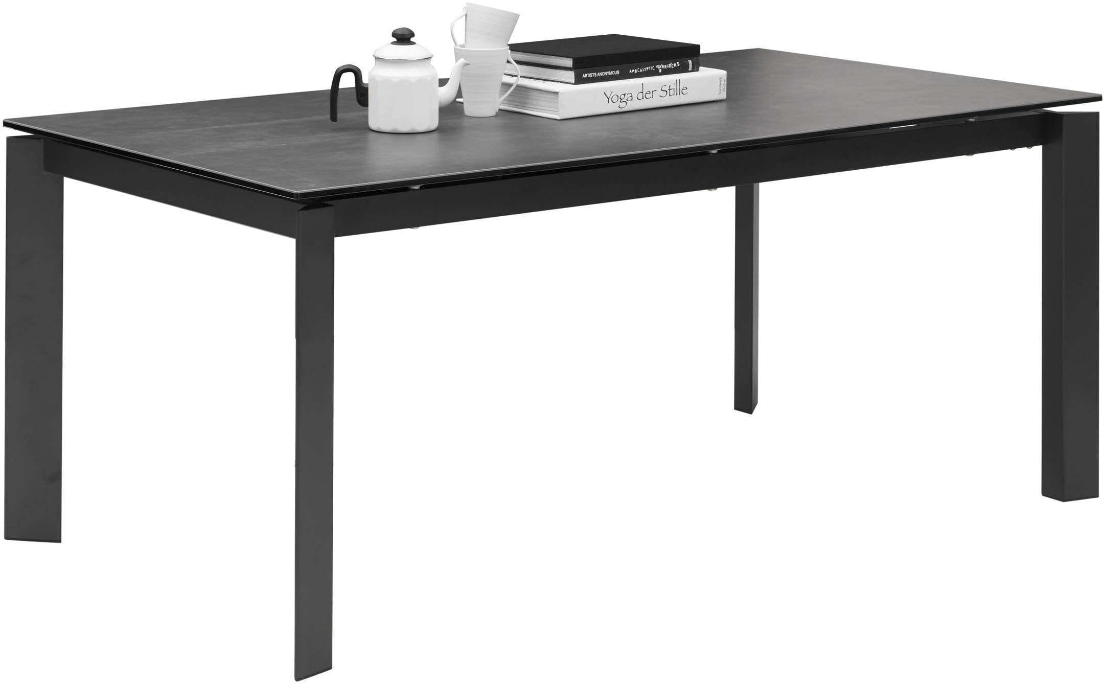 Stolkom Esstisch »Paul Esszimmertisch Keramik, ausziehbar auf 240 cm, BxHxT 180x76x95 cm«, Keramikoberfläche, Tischplatte ausziehbar von 180 auf 240 cm