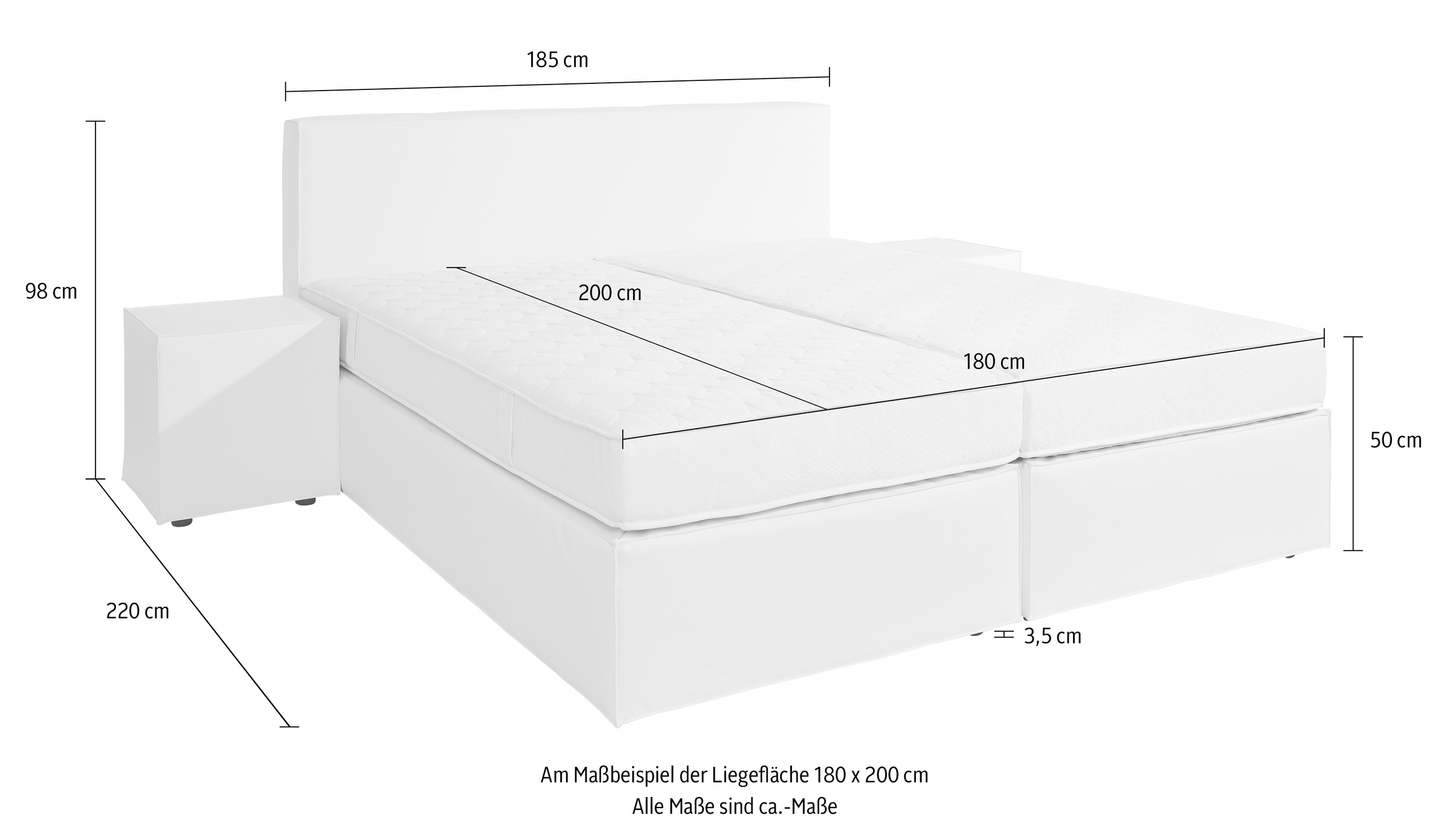 Die PlanBar Ecksofa »MP-IN20016 L-Form mit Kaltschaum-Polsterung«, wahlweise mit Kopfstützen und Bettfunktion, mit Kaltschaum-Polsterung
