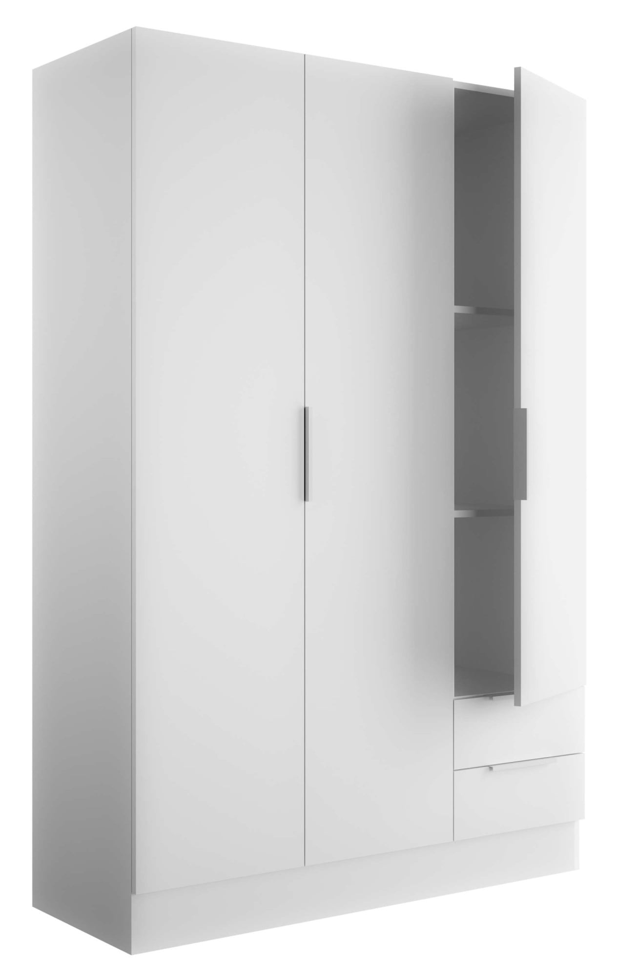 Composad Garderobenschrank »Espresso,Kleiderschrank, Raumsparschrank, Multifunktionsschrank«, (1 St.), mit 3 Türen und 2 Schubladen
