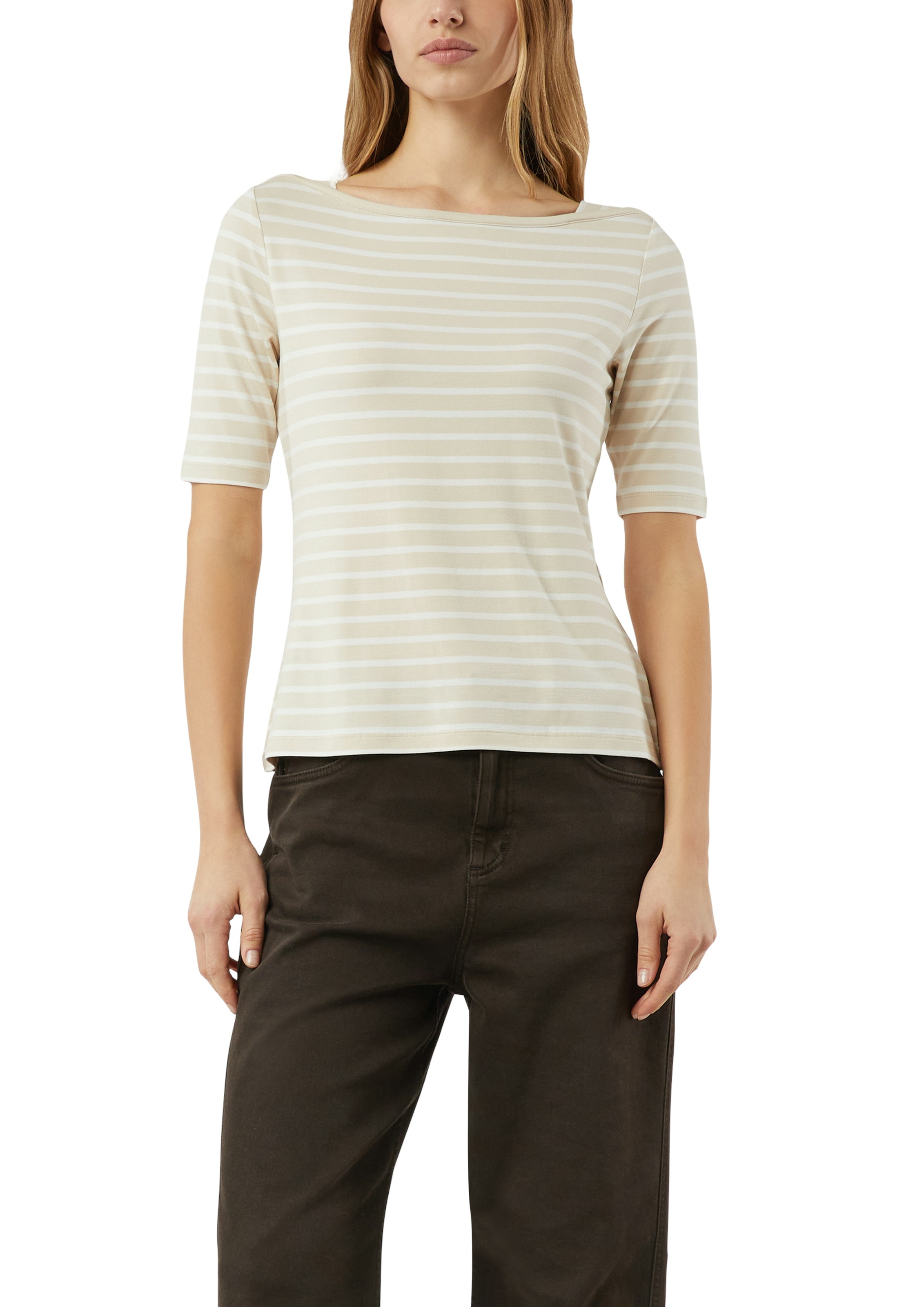 Comma T-Shirt im Streifen-Design günstig online kaufen