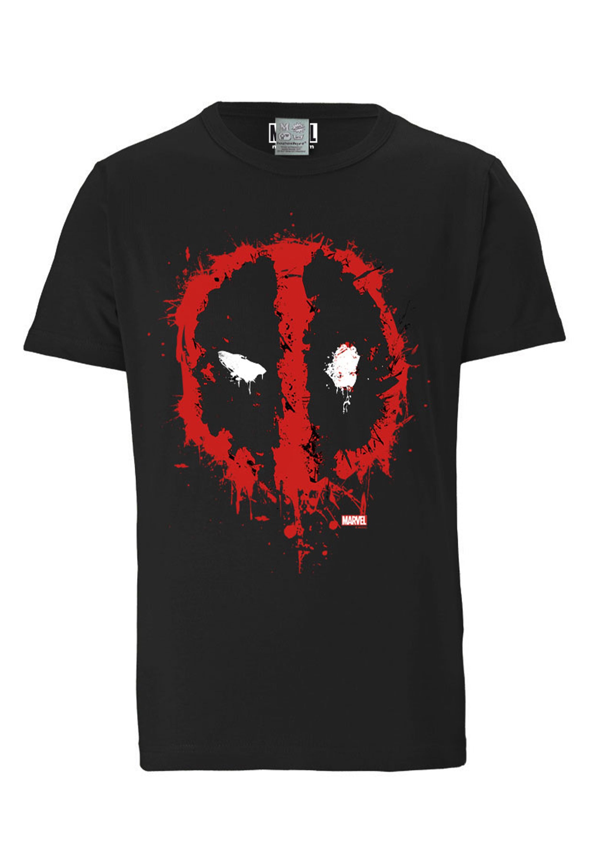 LOGOSHIRT T-Shirt »Marvel Deadpool Face«, mit coolem Print